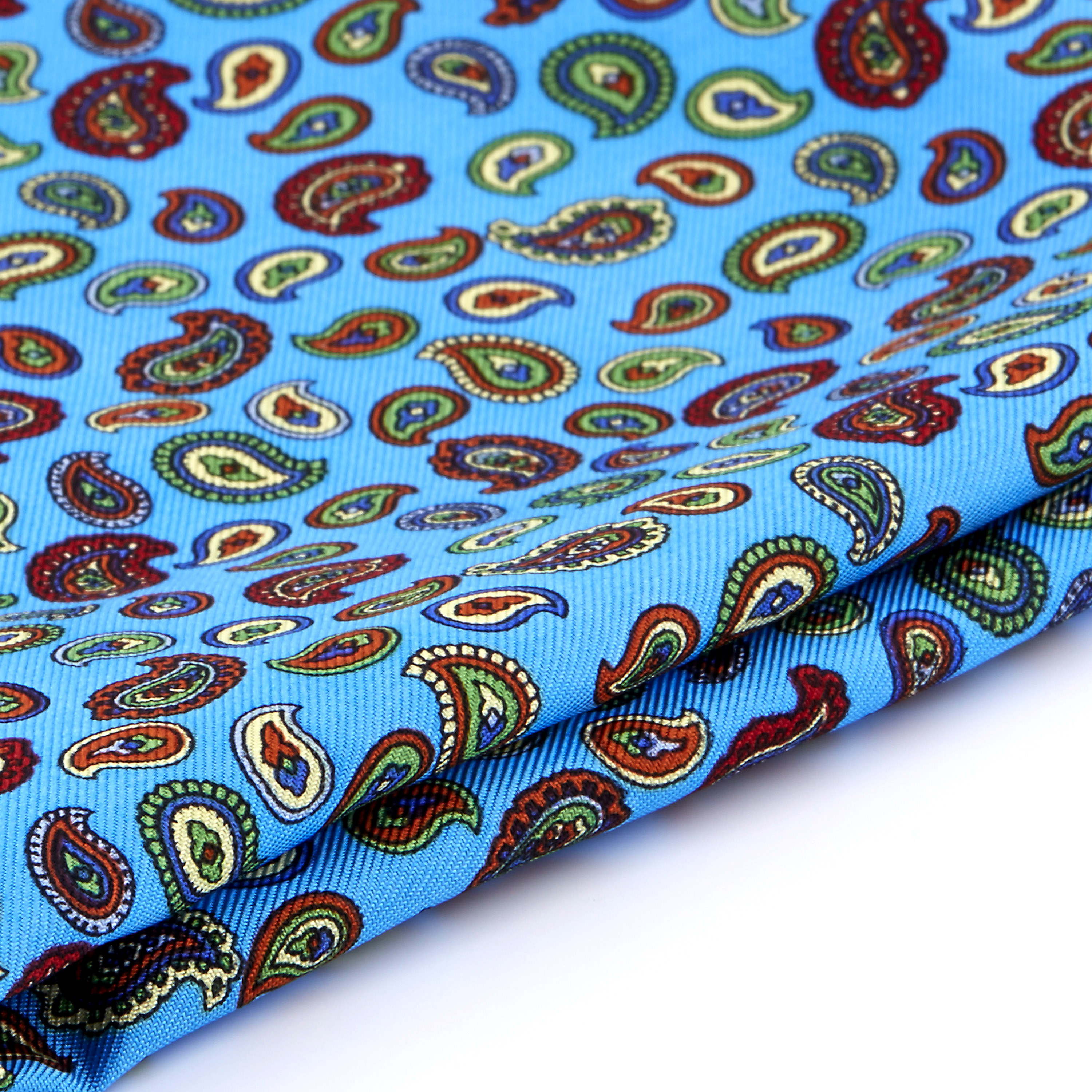 Blue Fantasy Silk Pocket Square - 2