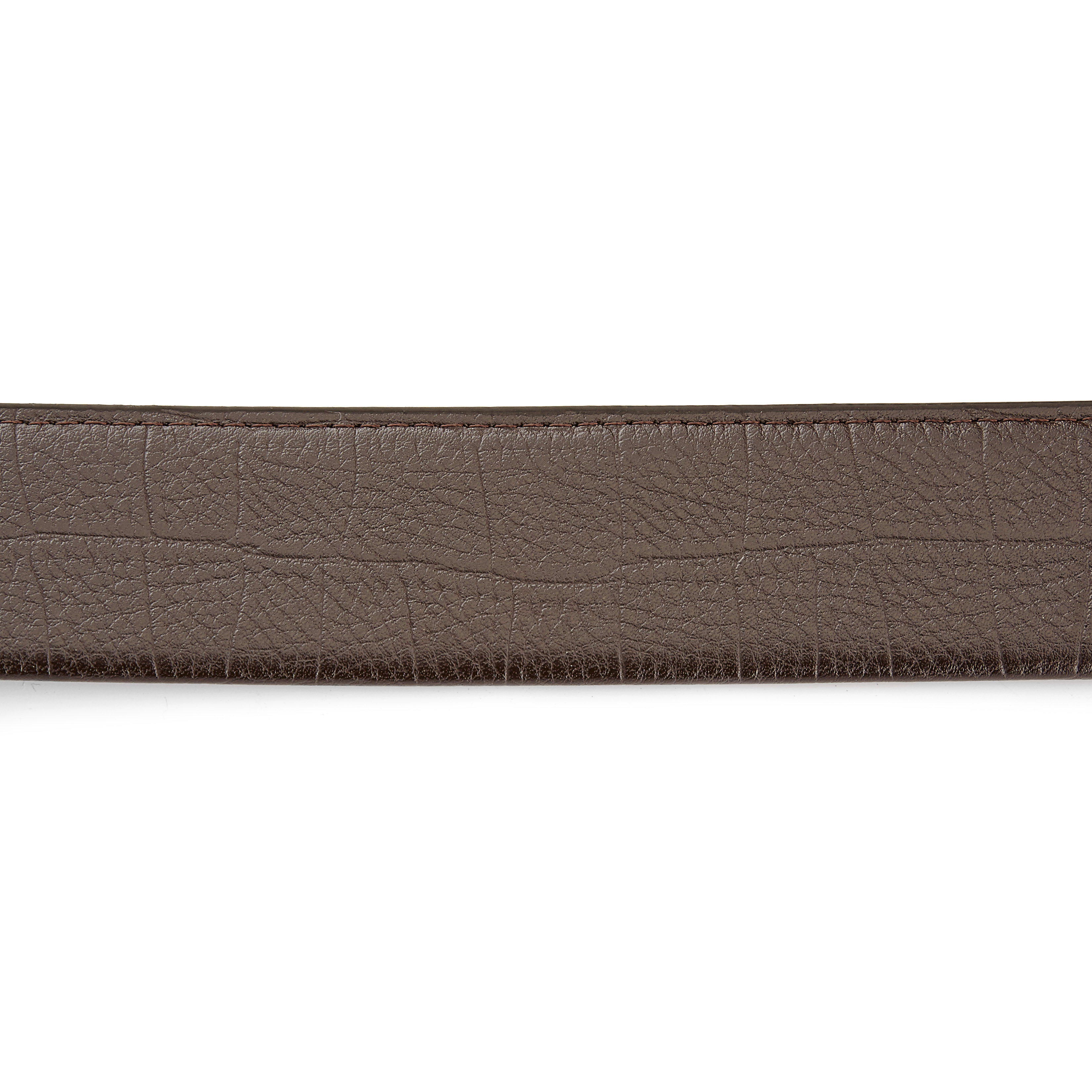 Dark Brown Functional Leather Belt - 3