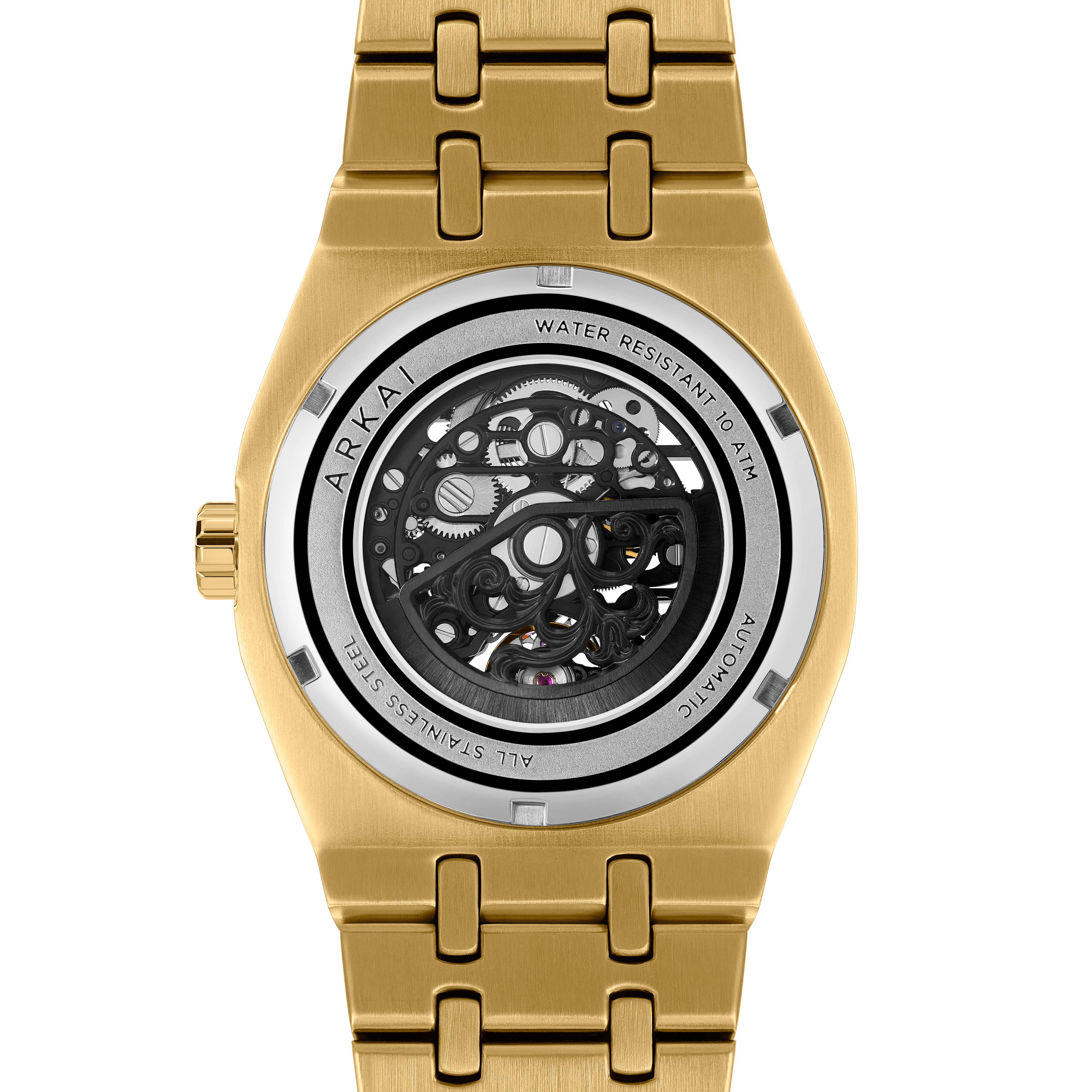 Aadi Mamut Gold-Tone Automatic Skeleton Watch - 13