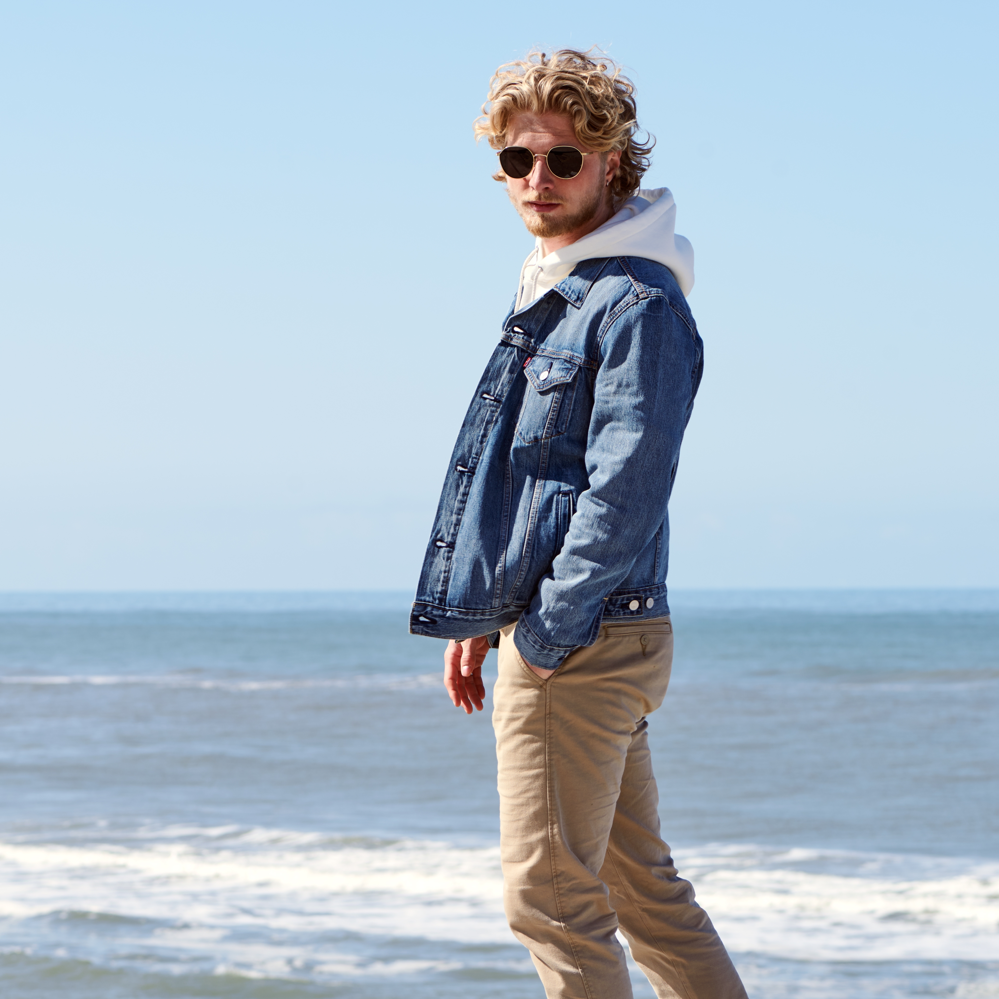 Sonnenbrille Goldfarben & Grau Willem Thea - 3