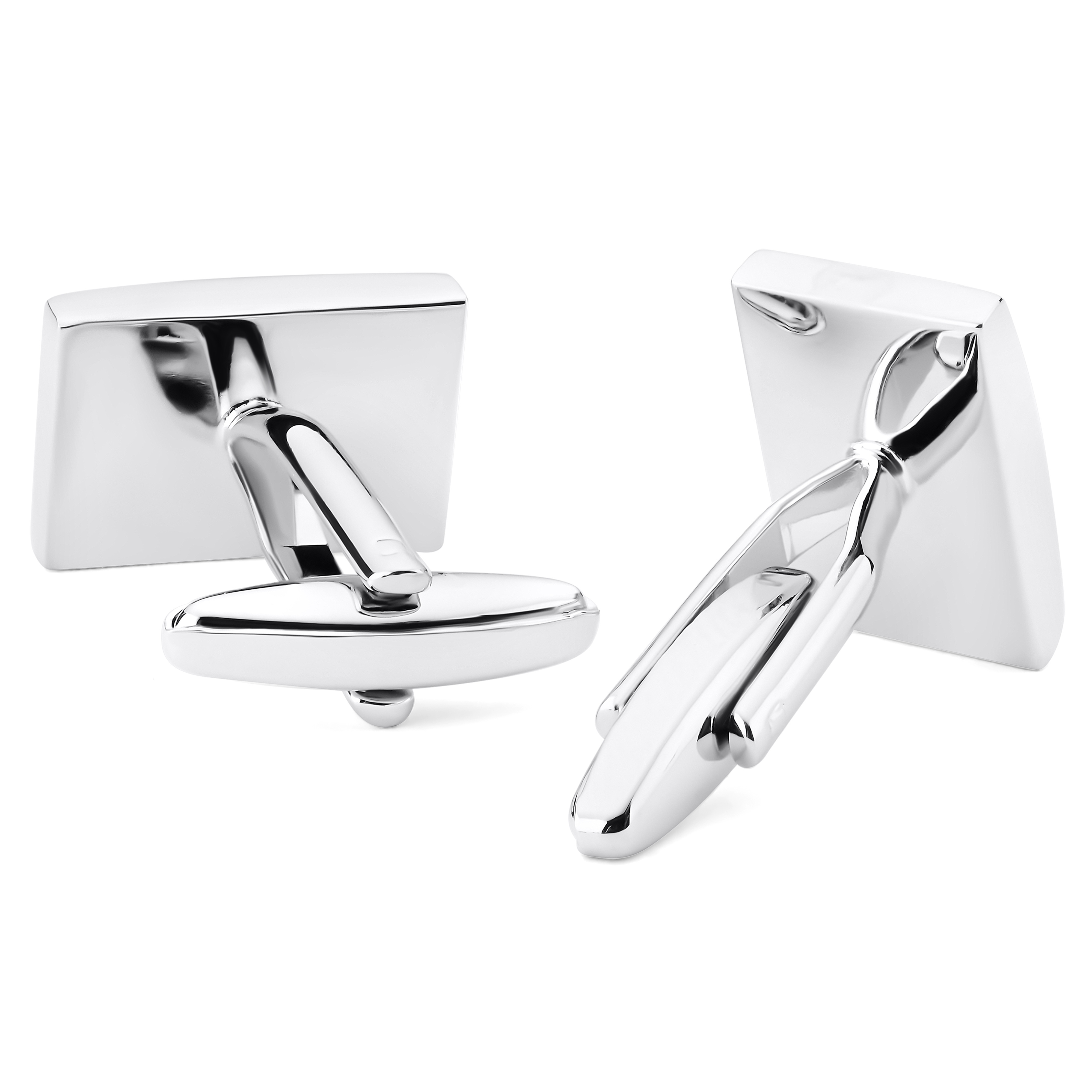 Novelle | Manžete srebrne boje s plavim i prozirnim cirkonima - 2