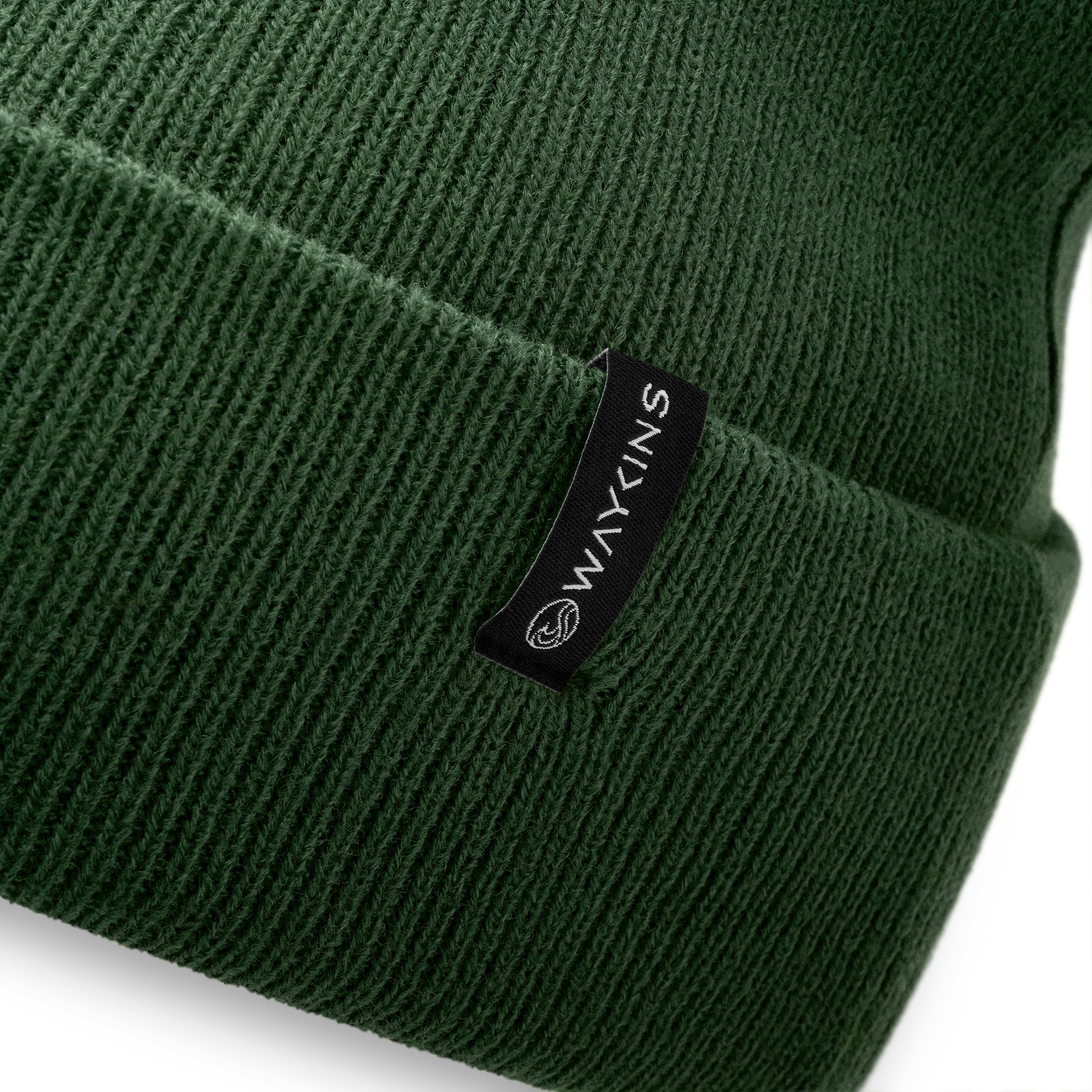 Baltic | Finstickad mössa i akryl, grön - 3