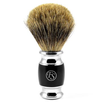Pennello da barba Modena color nero opaco Pure Badger