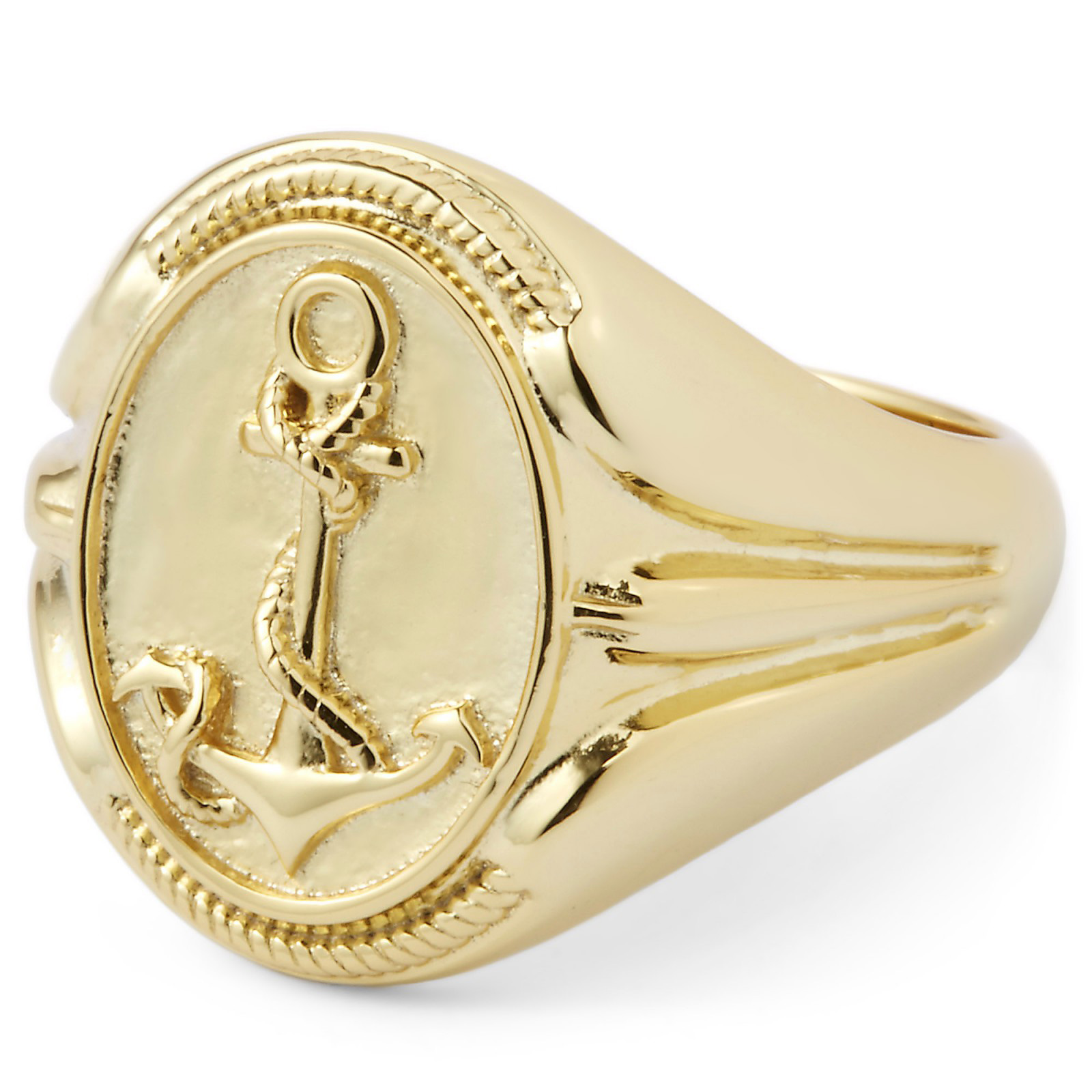 Jūreivio pagerbimo auksinis 925 klasikinis žiedas