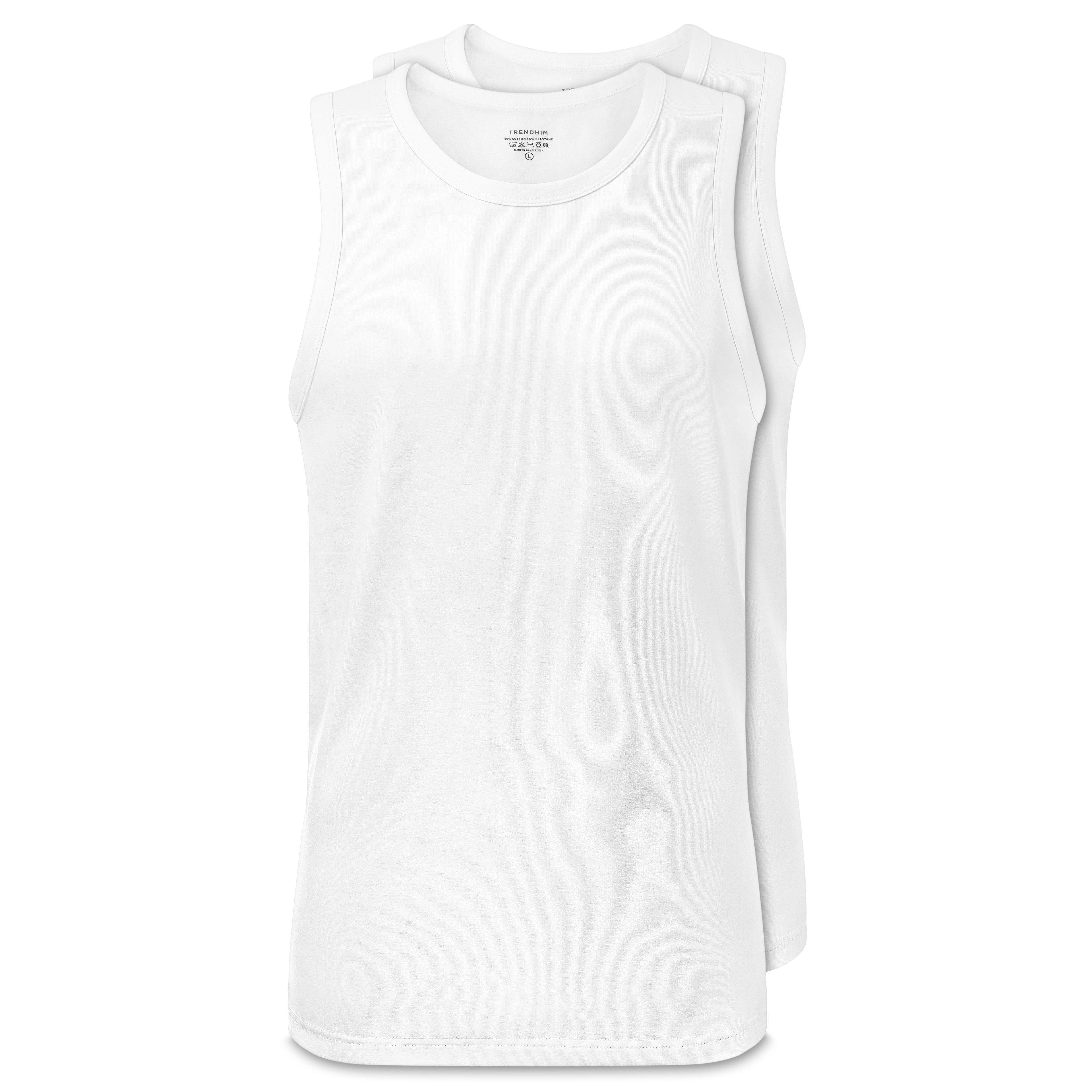 FlexFeel | Lot de 2 débardeurs blancs en coton FlexFeel | Lot de 2 débardeurs blancs en coton