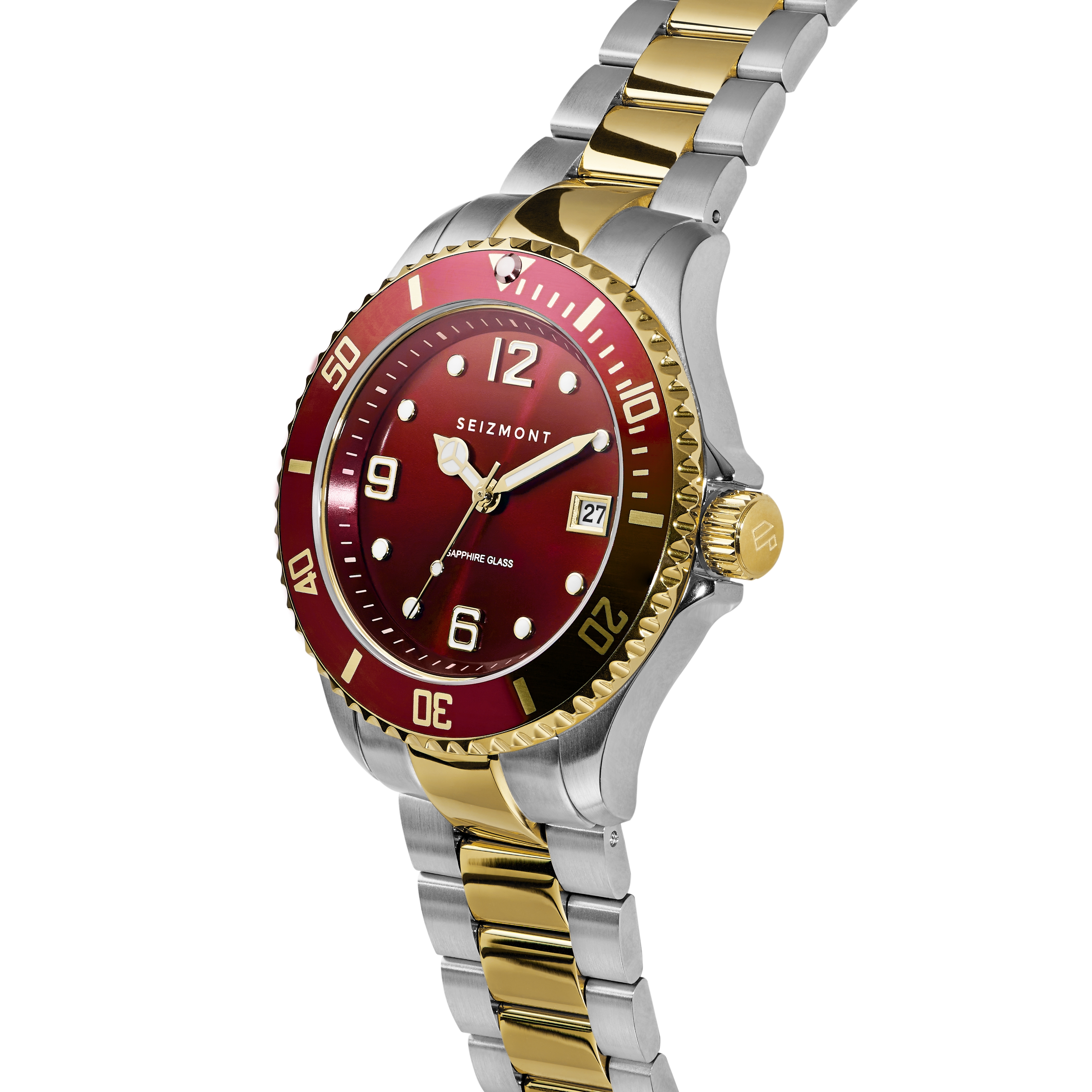 Tide | Silver-, Gold-Tone & Red Stainless Steel Dive Watch With Red Dial - 2