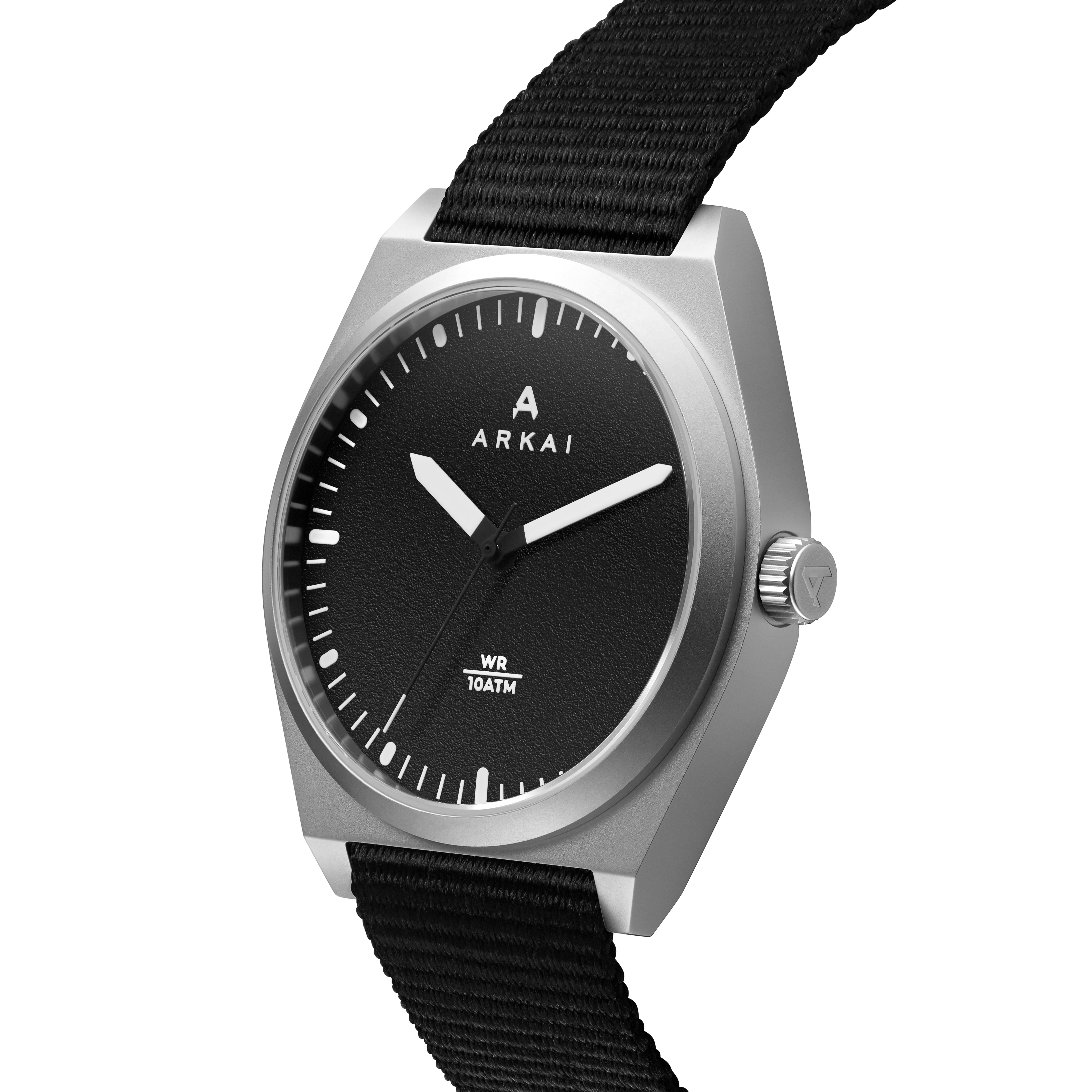 Haka | Orologio semplice in color argento e nero - 3