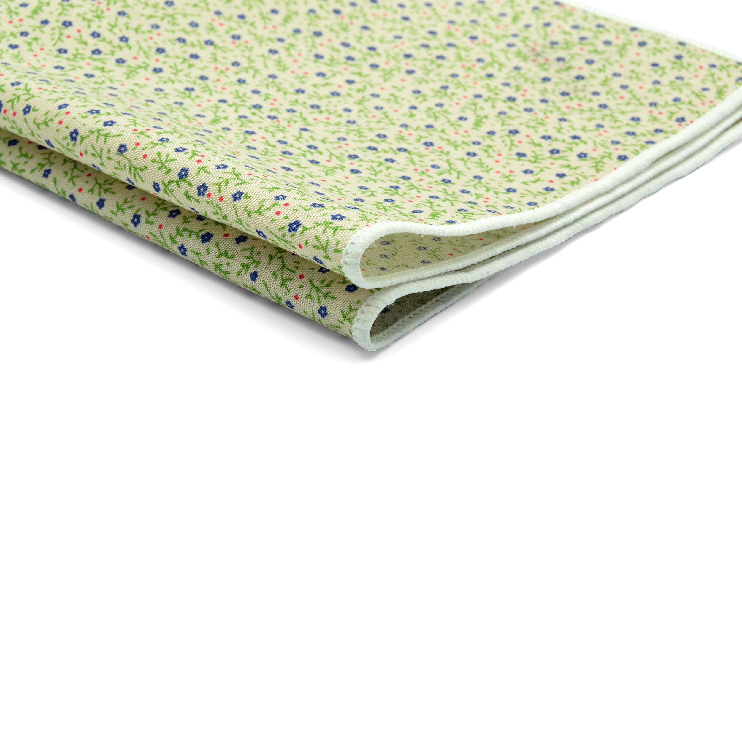 Cremefarbenes Wald Einstecktuch Aus Baumwolle - 2