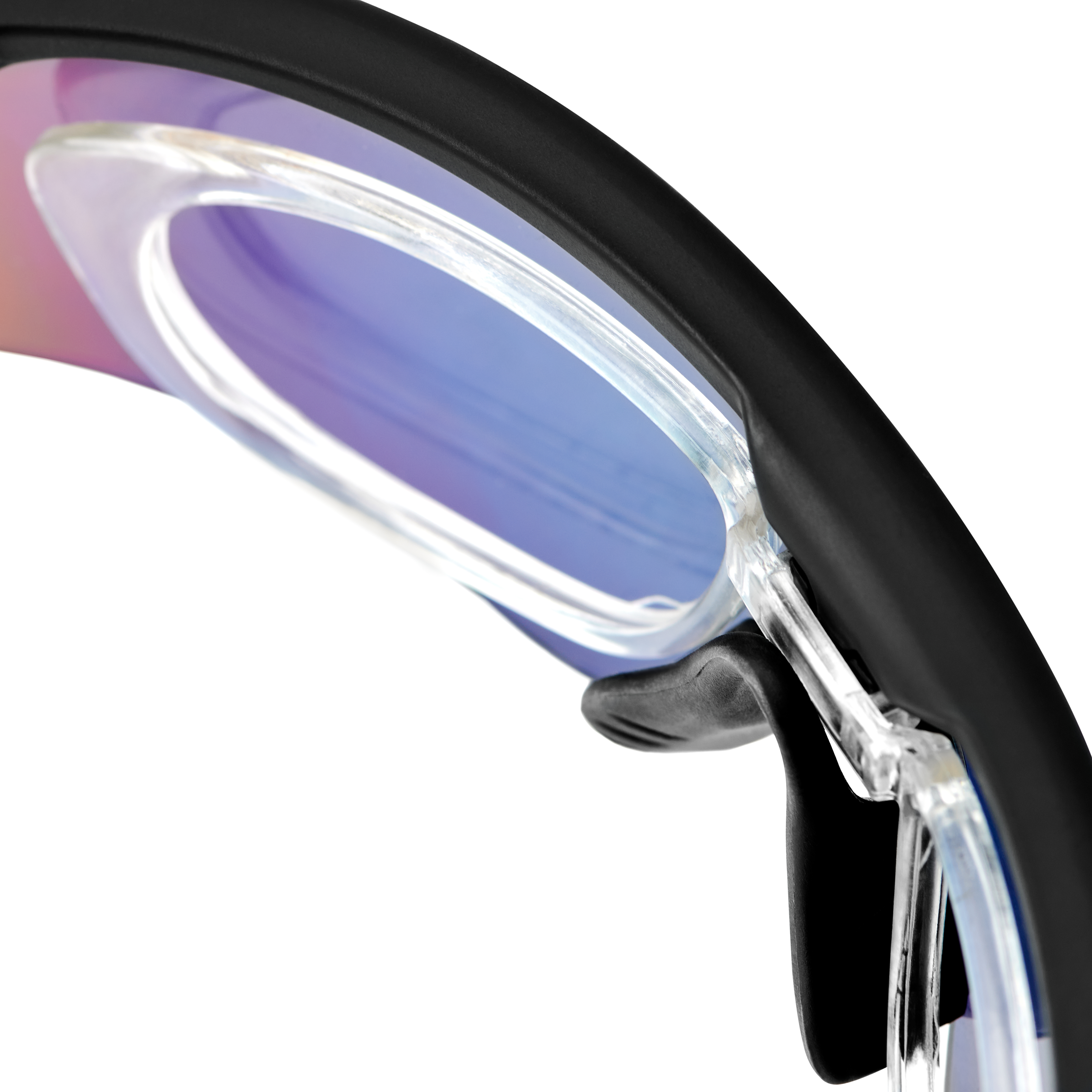 Sport-Sonnenbrille mit Wechselgläsern in Schwarz und Grau - 12
