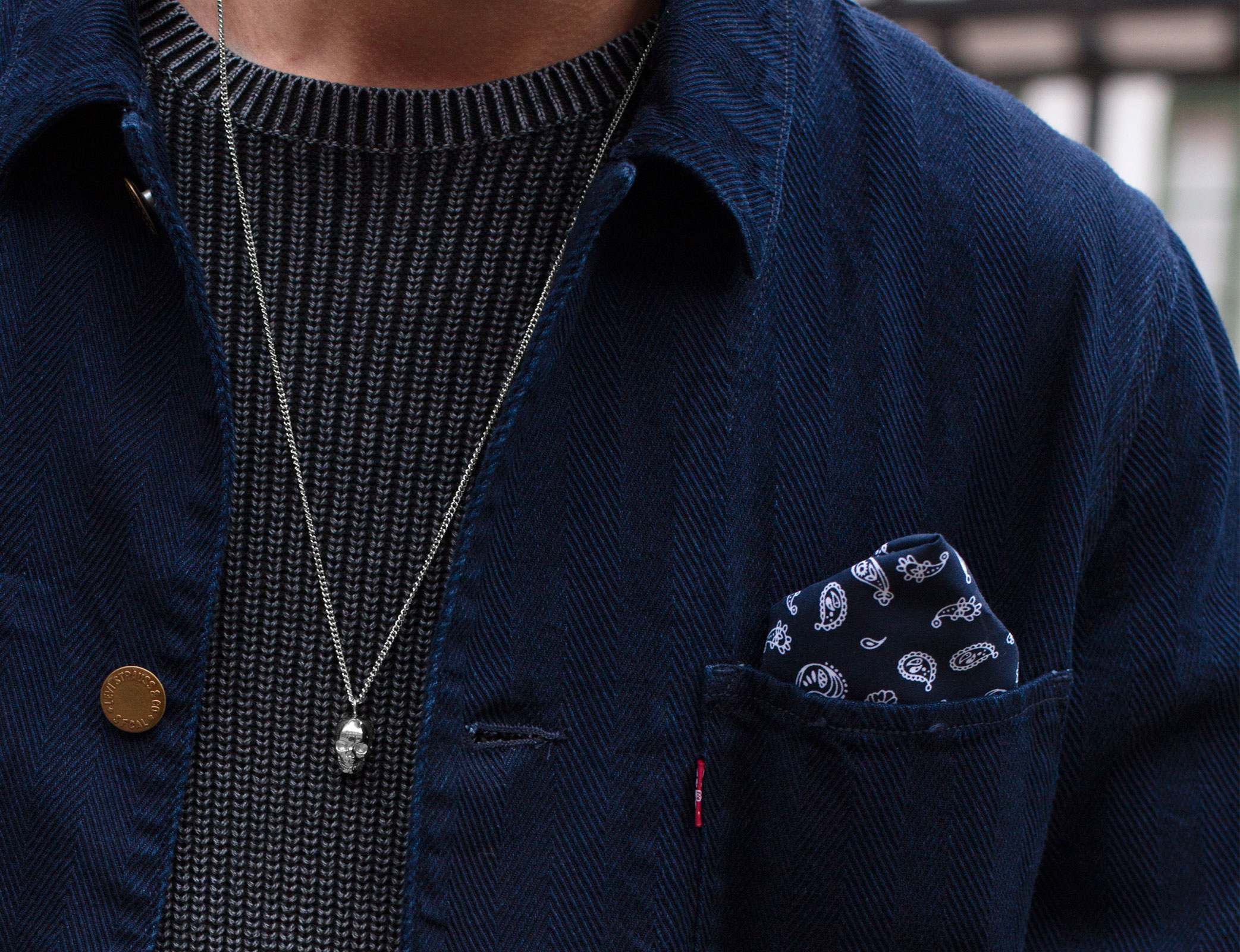 Iconic Dödskallehalsband i stål - 6