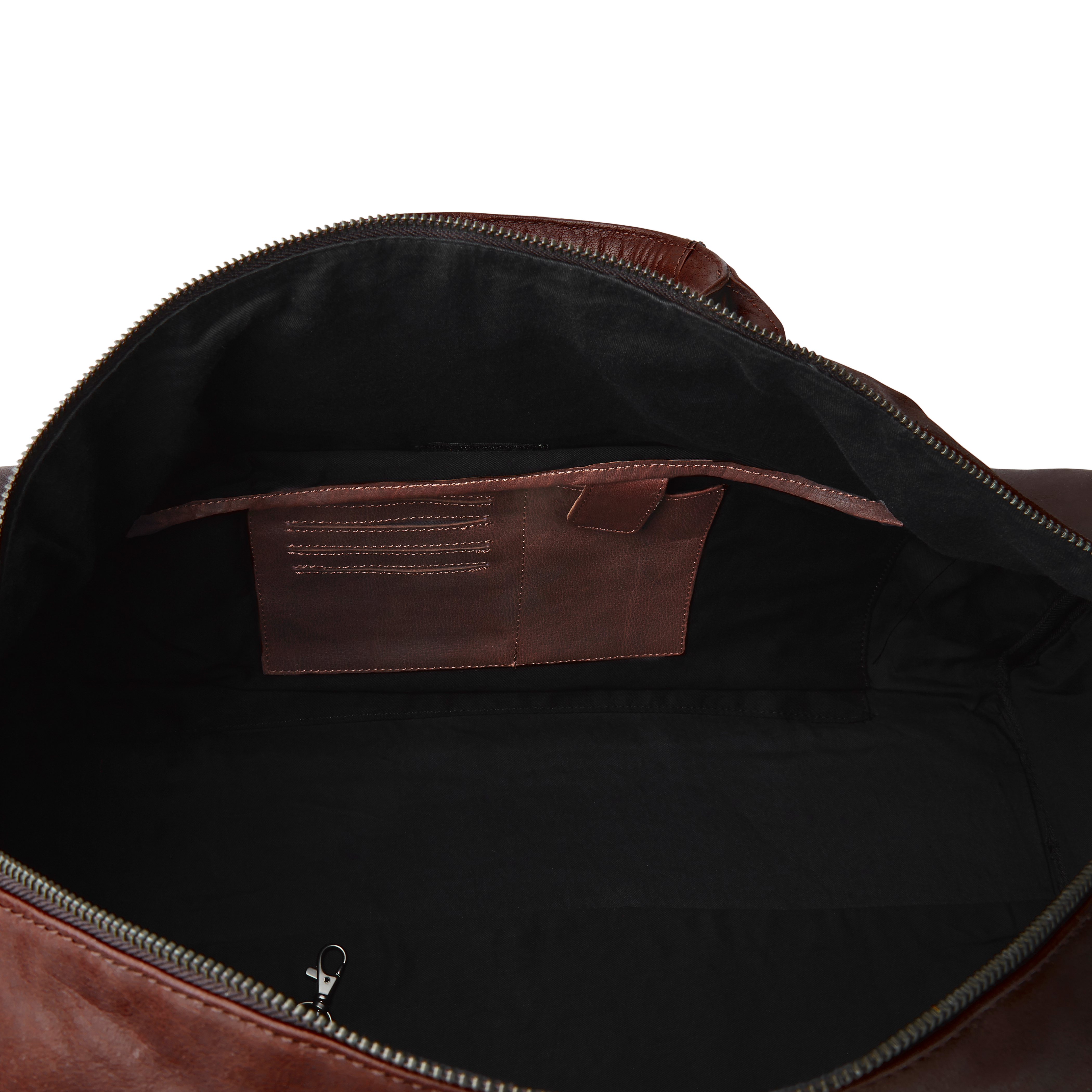 Borsa da viaggio Oxford classica in pelle marrone - 5