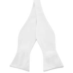 XL White Self-Tie Bow Tie