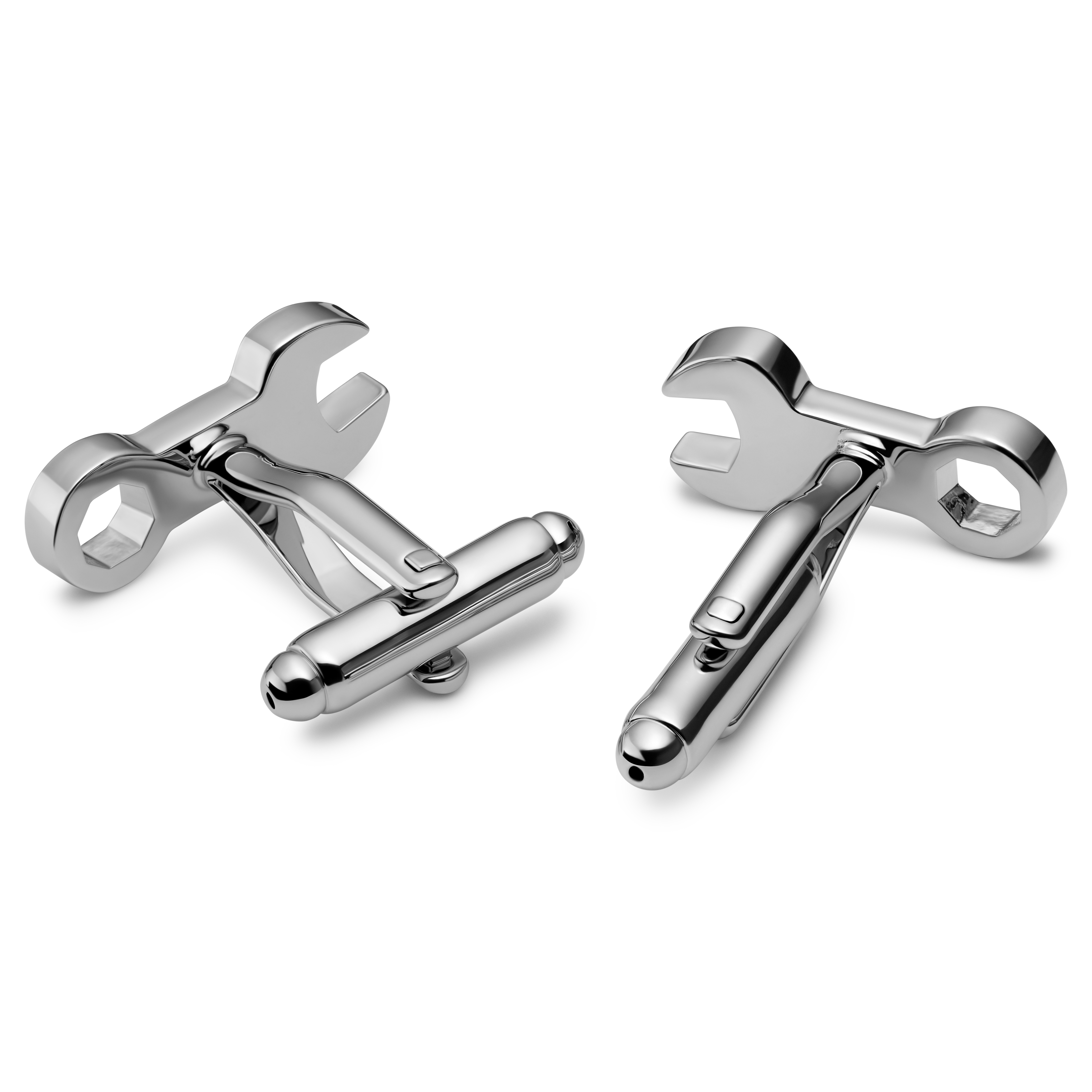 Kleos | Silver-tone Wrench Cufflinks - 2