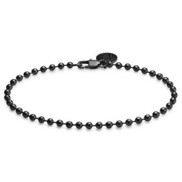 Essentials | 3 mm Gunmetal Black Ball Chain Bracelet Essentials | 3 mm Gunmetal Black Ball Chain Bracelet