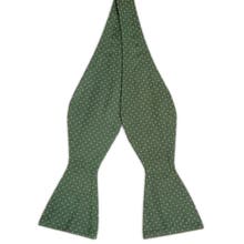 Nœuds papillon verts à nouer soi-même