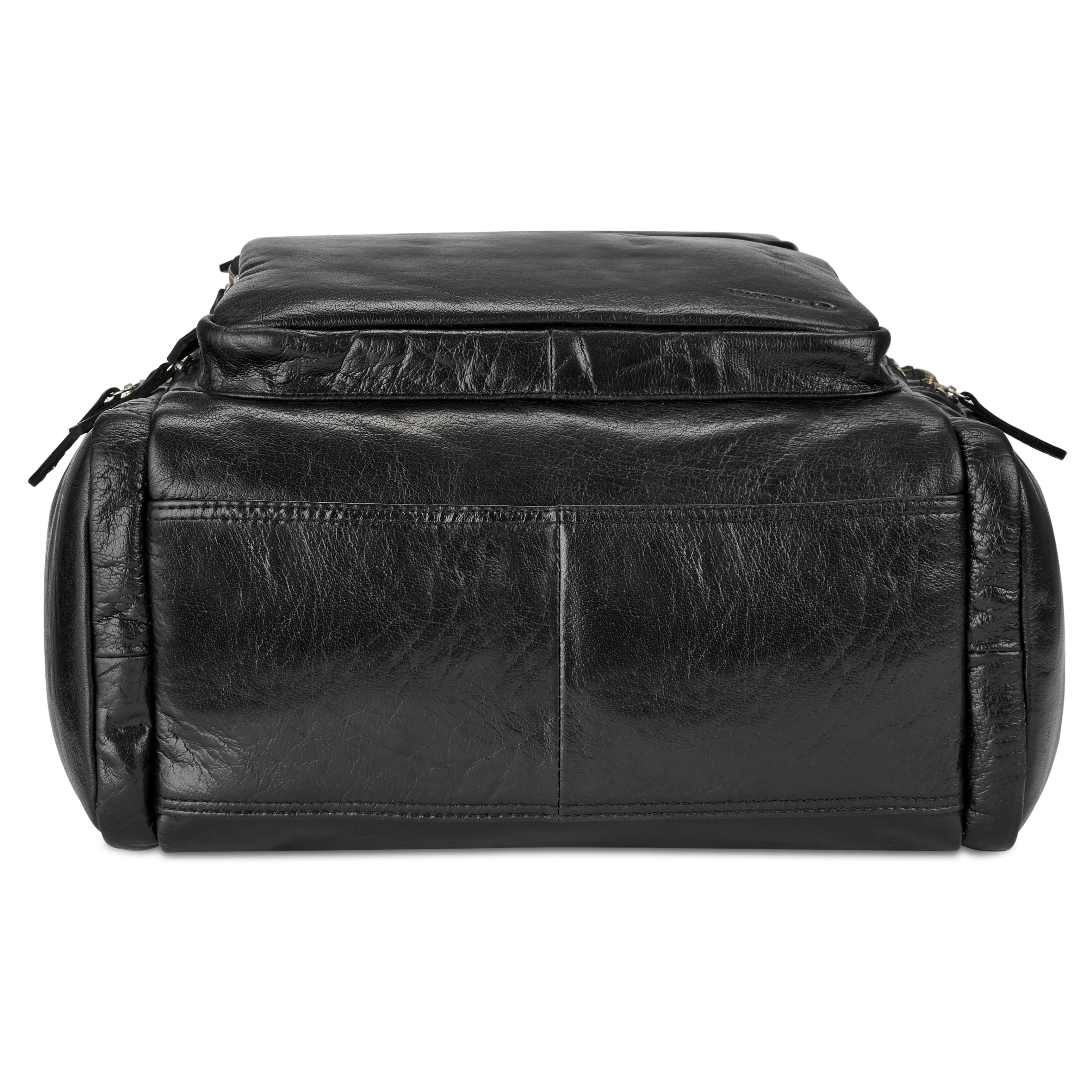 Sac à dos California en cuir noir  - 6