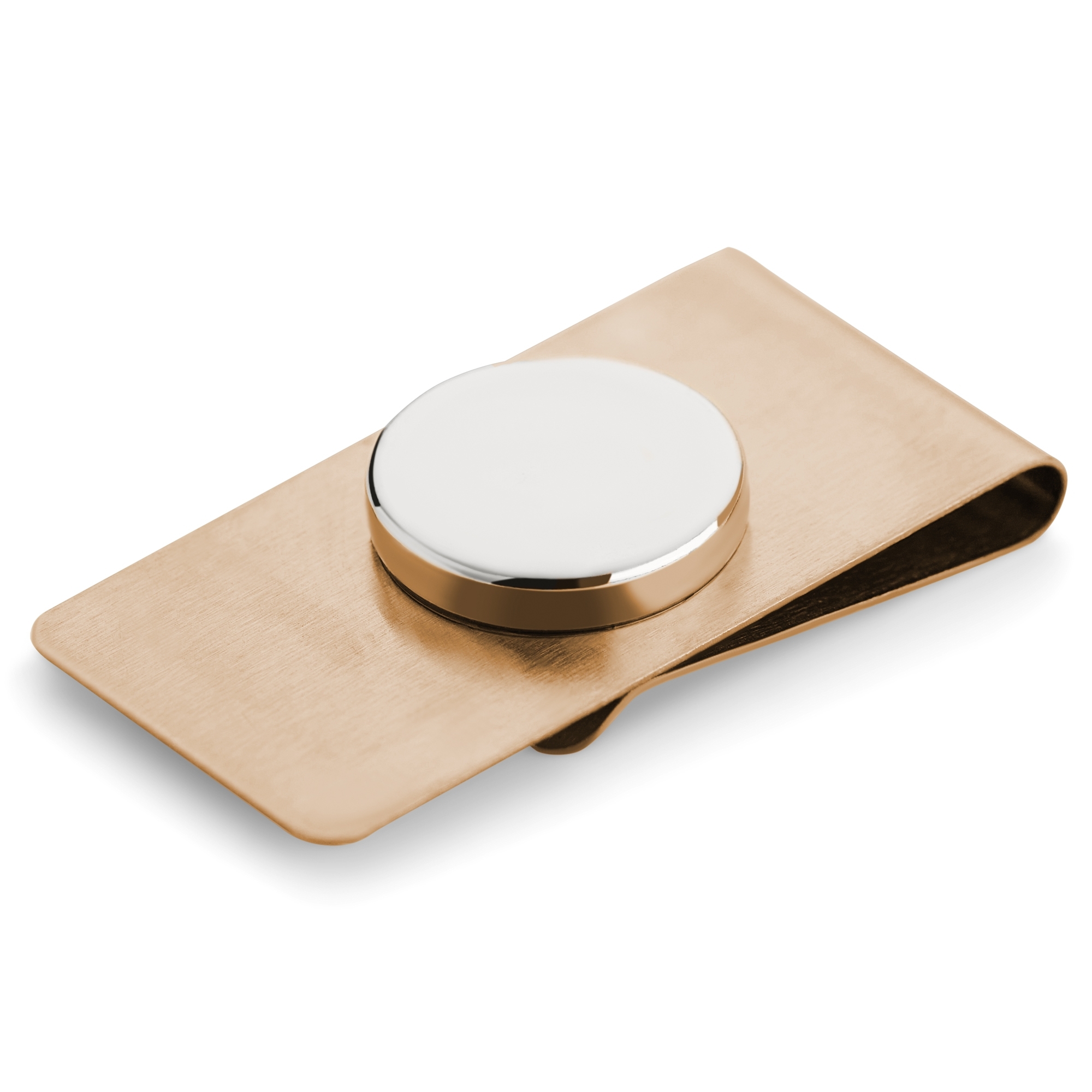 Rose Gold-Tone Invisible Magnetic Tie Clip - 3