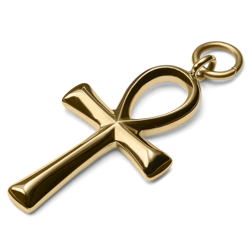 Stahl Ankh Charm Goldfarben Stahl Ankh Charm Goldfarben