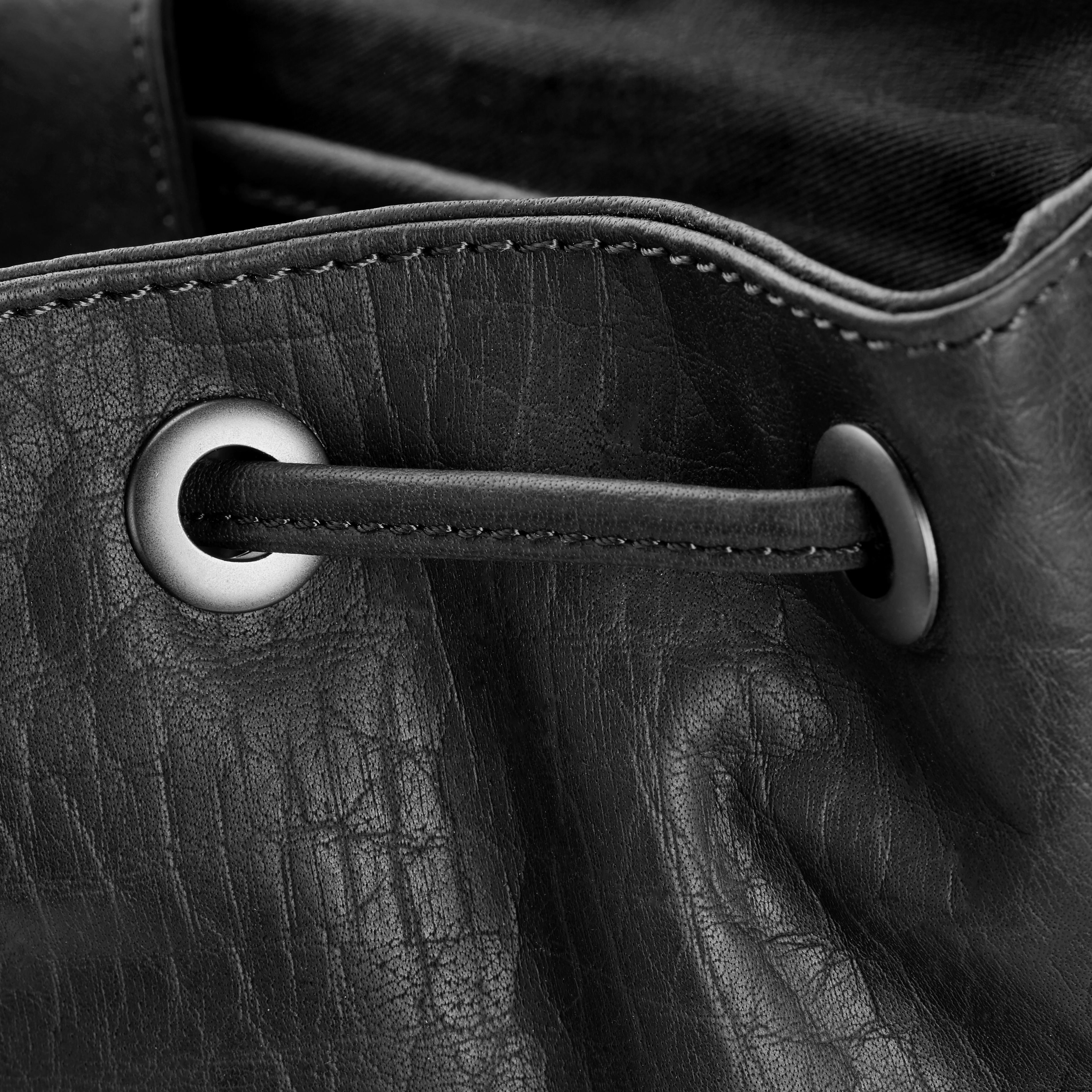 Μαύρη Δερμάτινη Τσάντα Oxford Backpack - 8