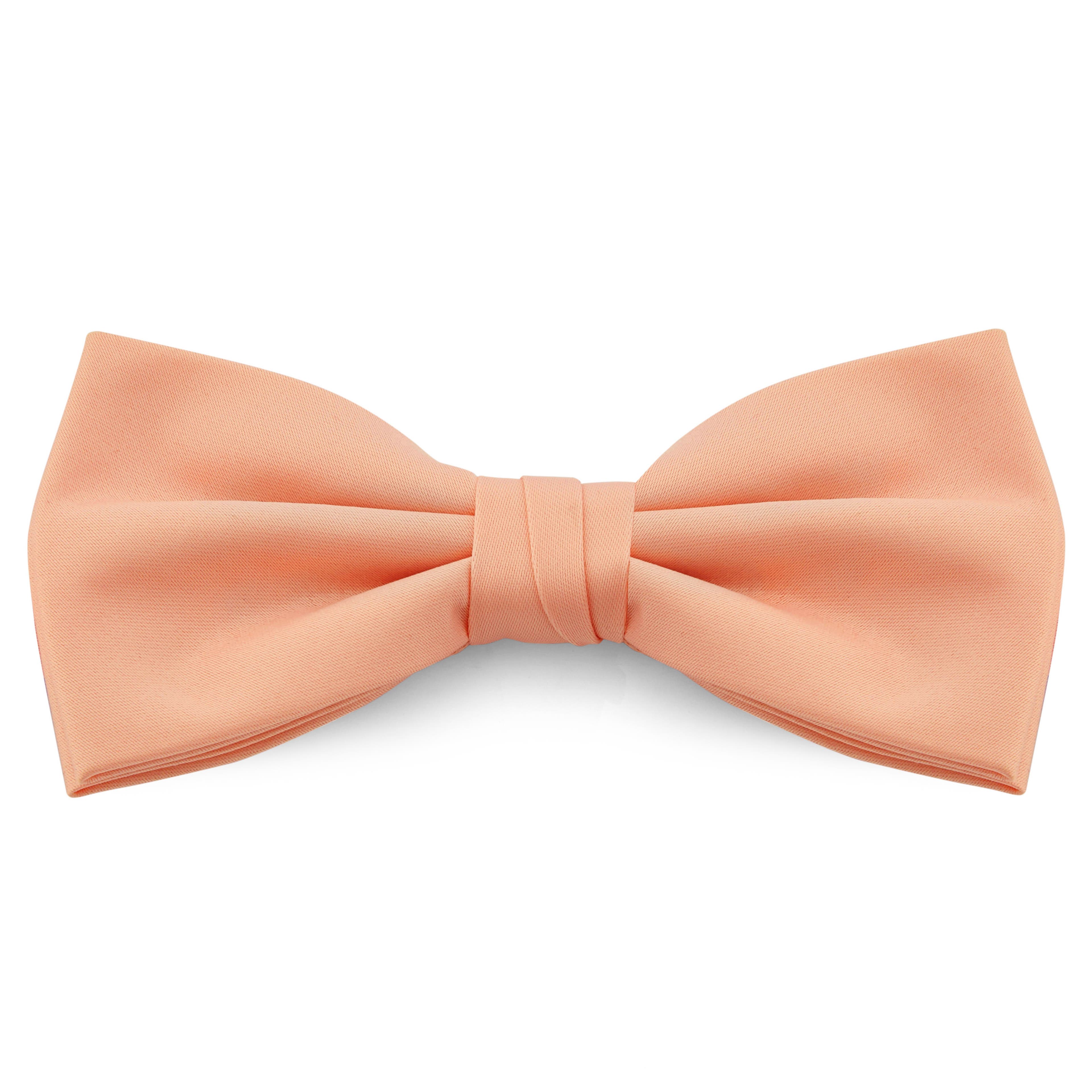 Salmon Pink Basic Pre-Tied Bow Tie