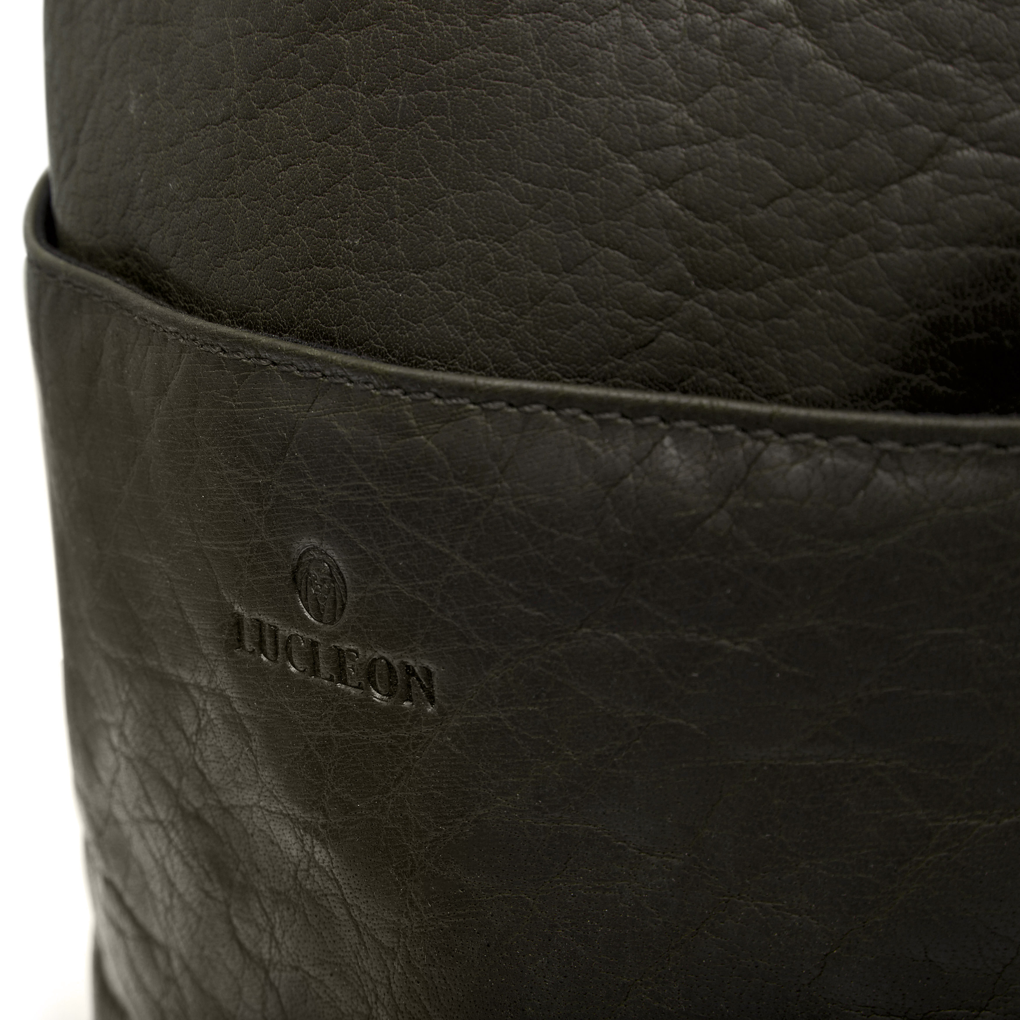 Montreal Olive Leather Travel Bag - 13