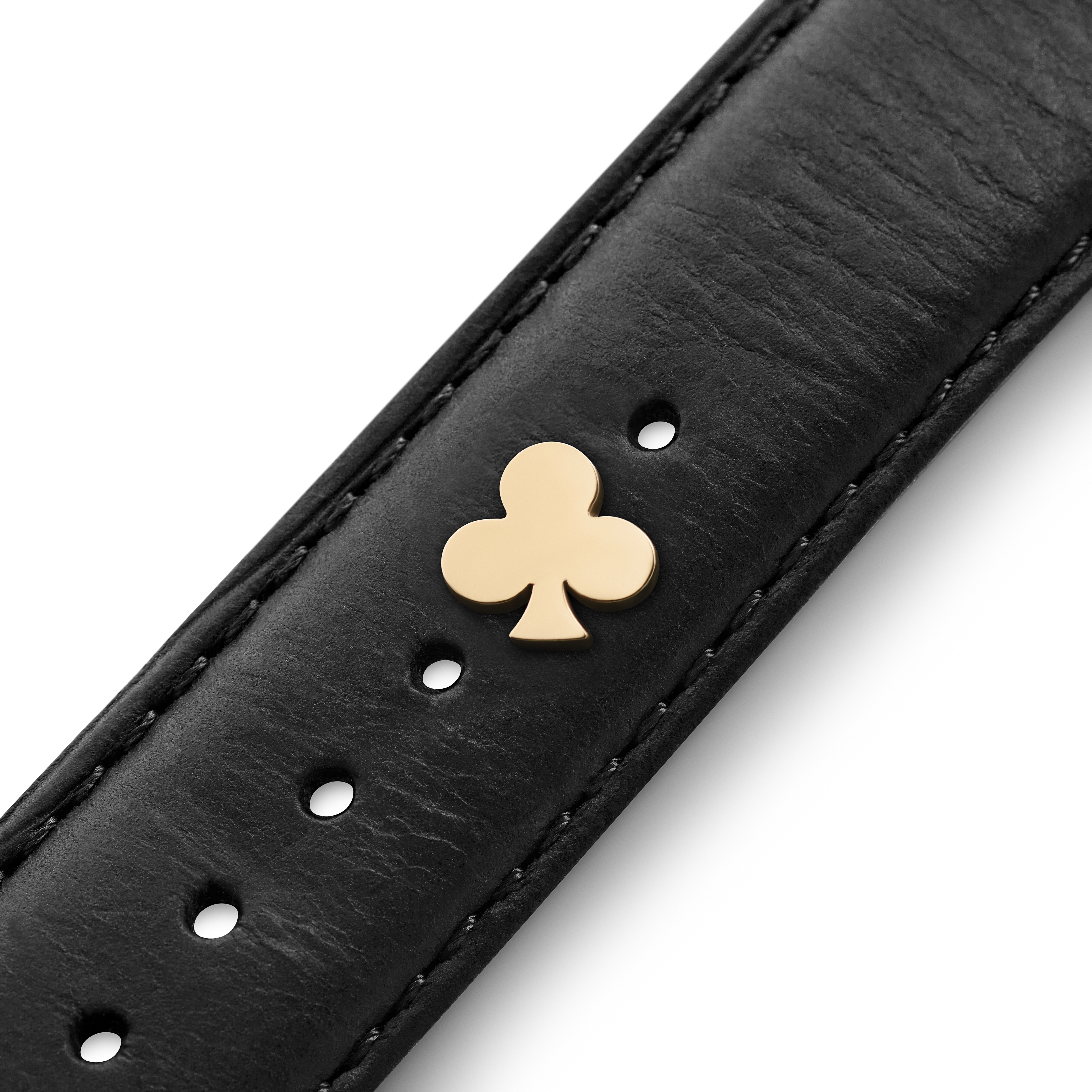 Arany tónusú rozsdamentes acél, treff óraszíj dísz - 4