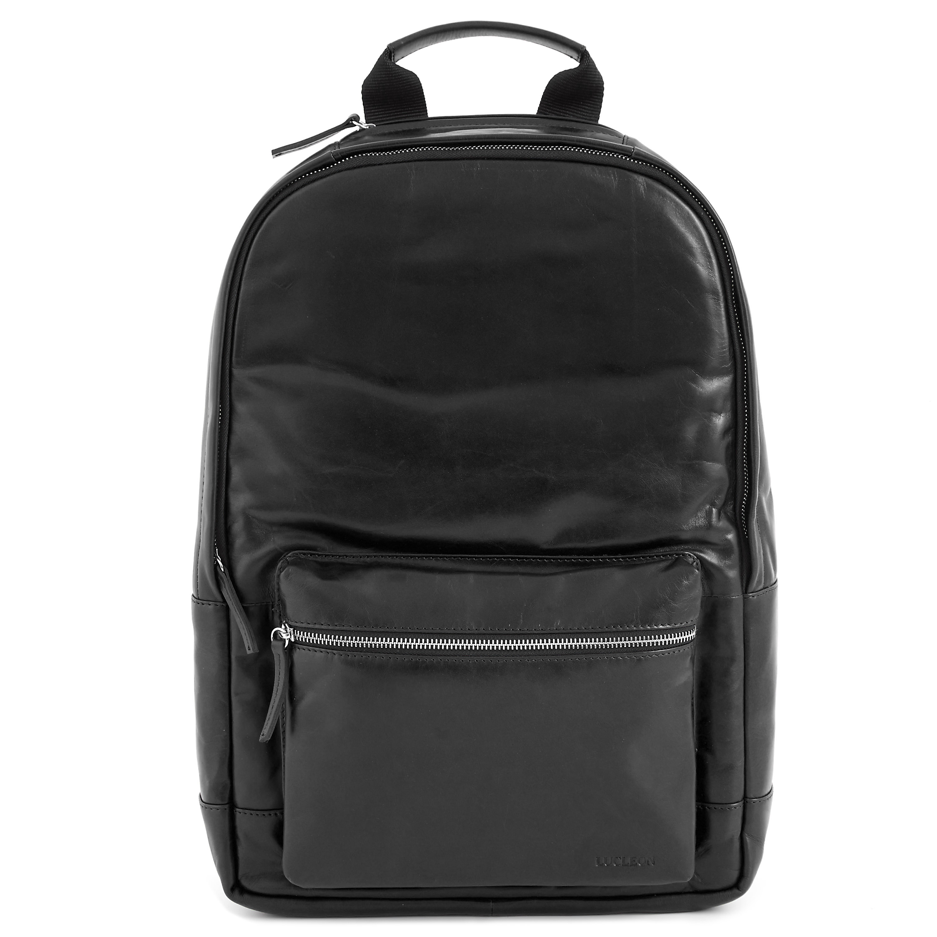 Schwarzer Klassischer Jasper Lederrucksack - 2