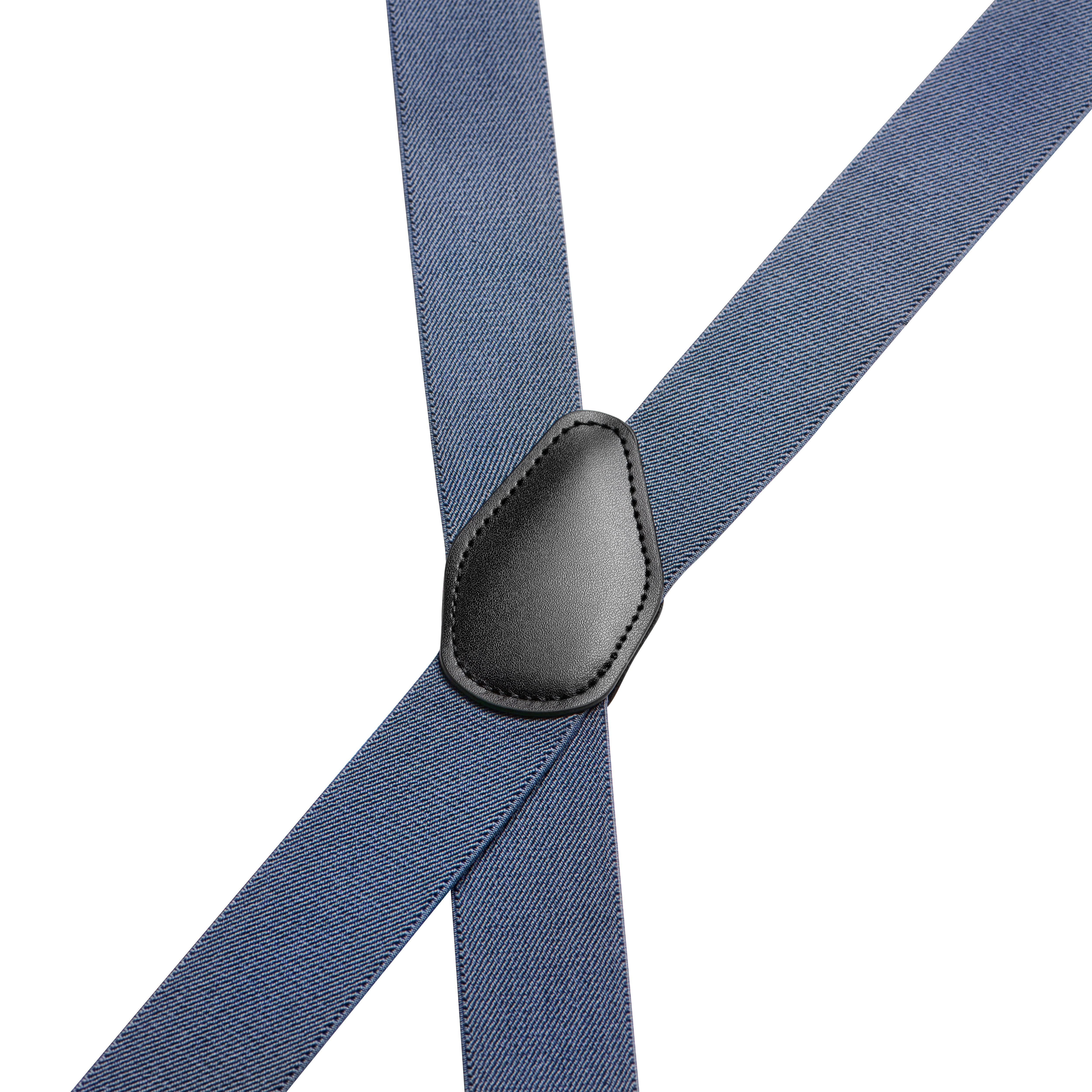 Vexel | Wide Smoke Grey Clip-on X-back Braces - 2