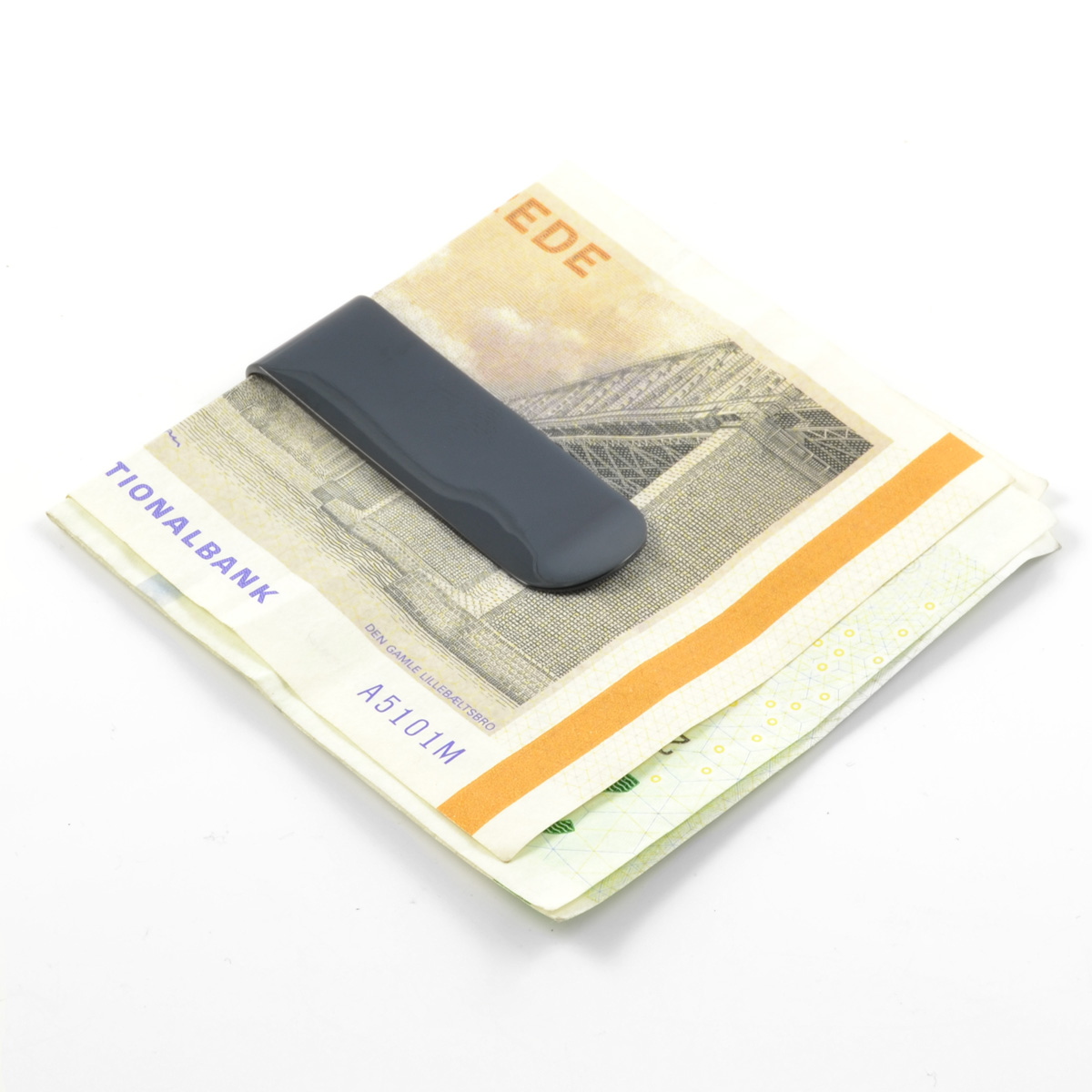 Black Stainless Steel Money Clip - 3