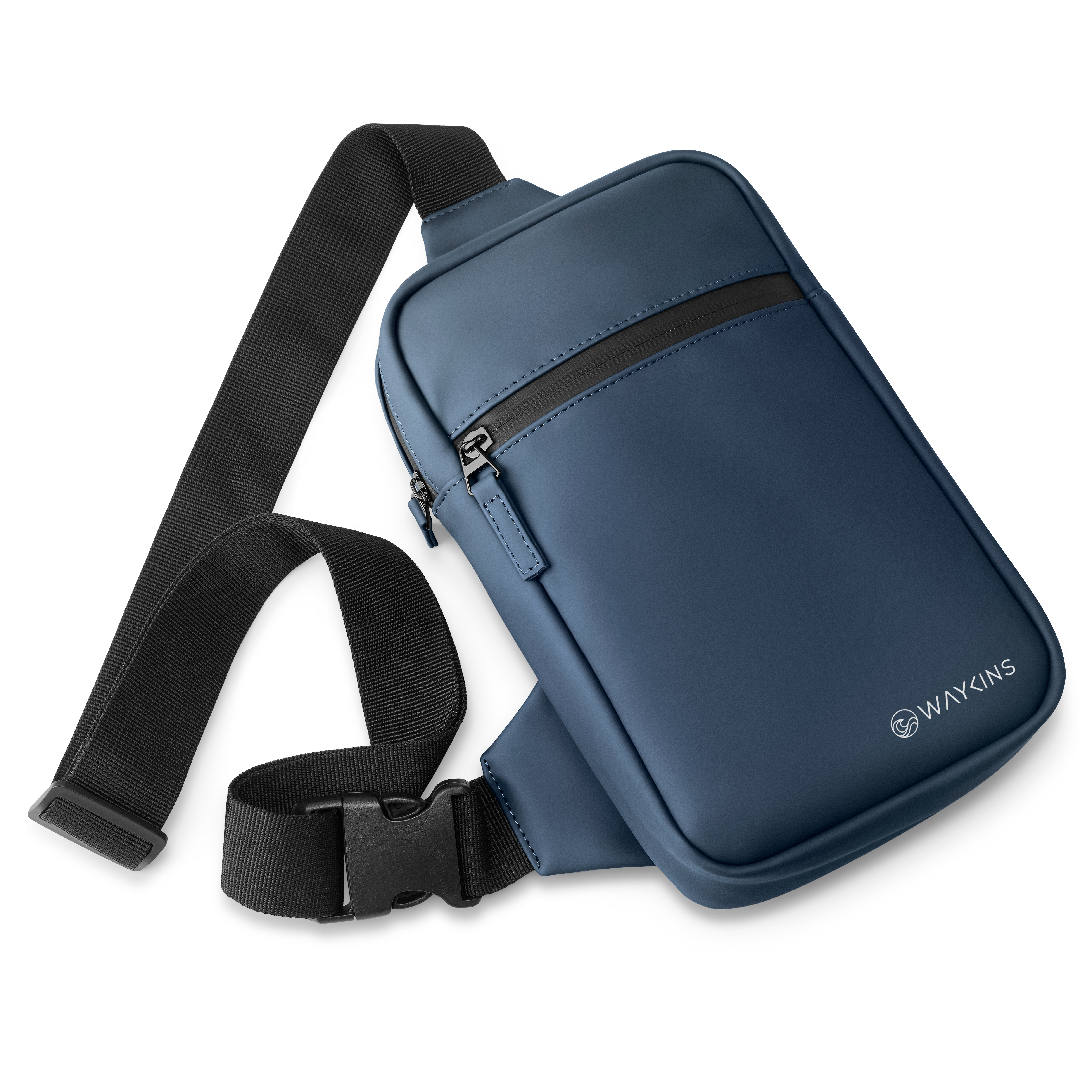 Horizon | Bolso de hombro de PU resistente al agua azul marino - 6