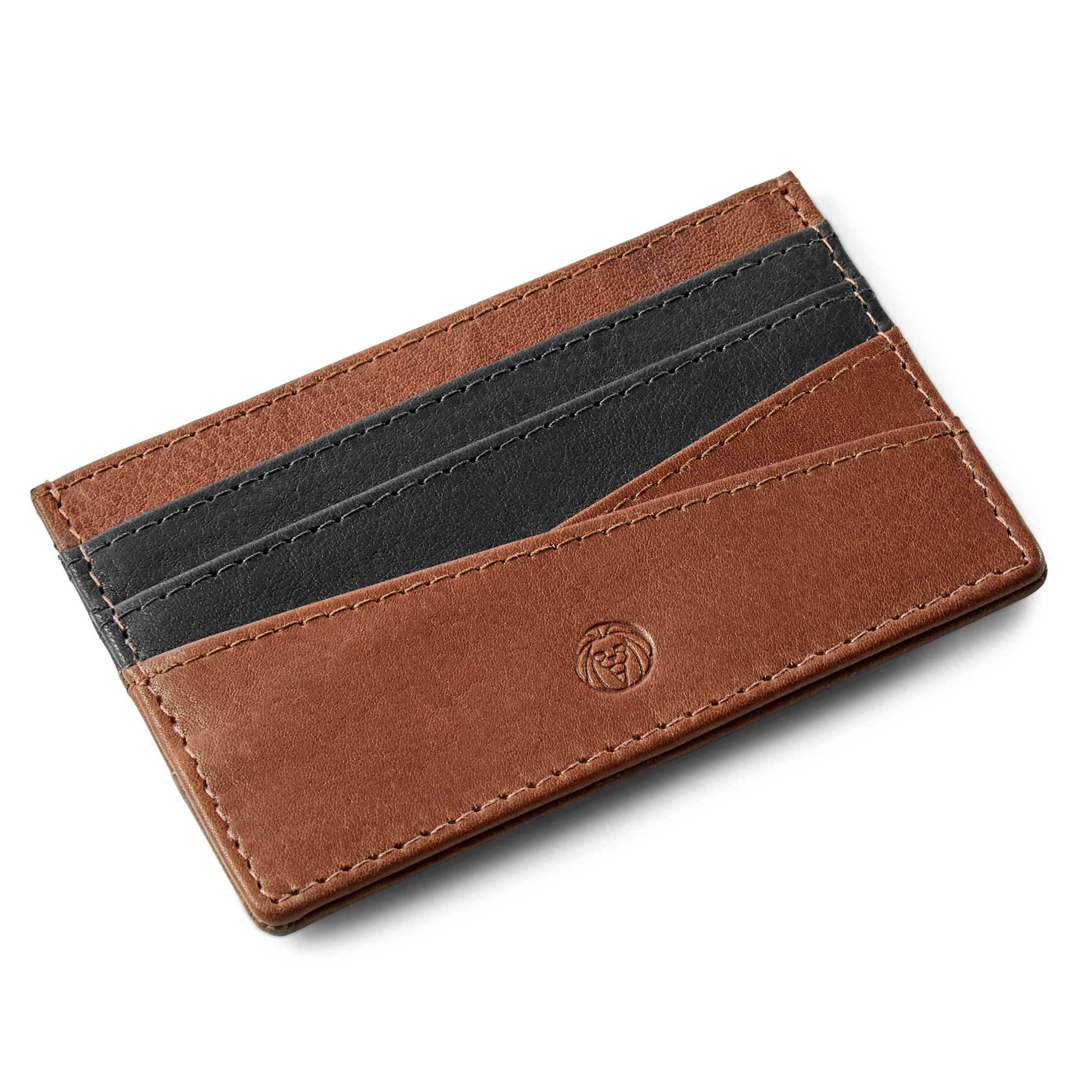 Lacey Hellbraunes Leder RFID Kartenetui - 5