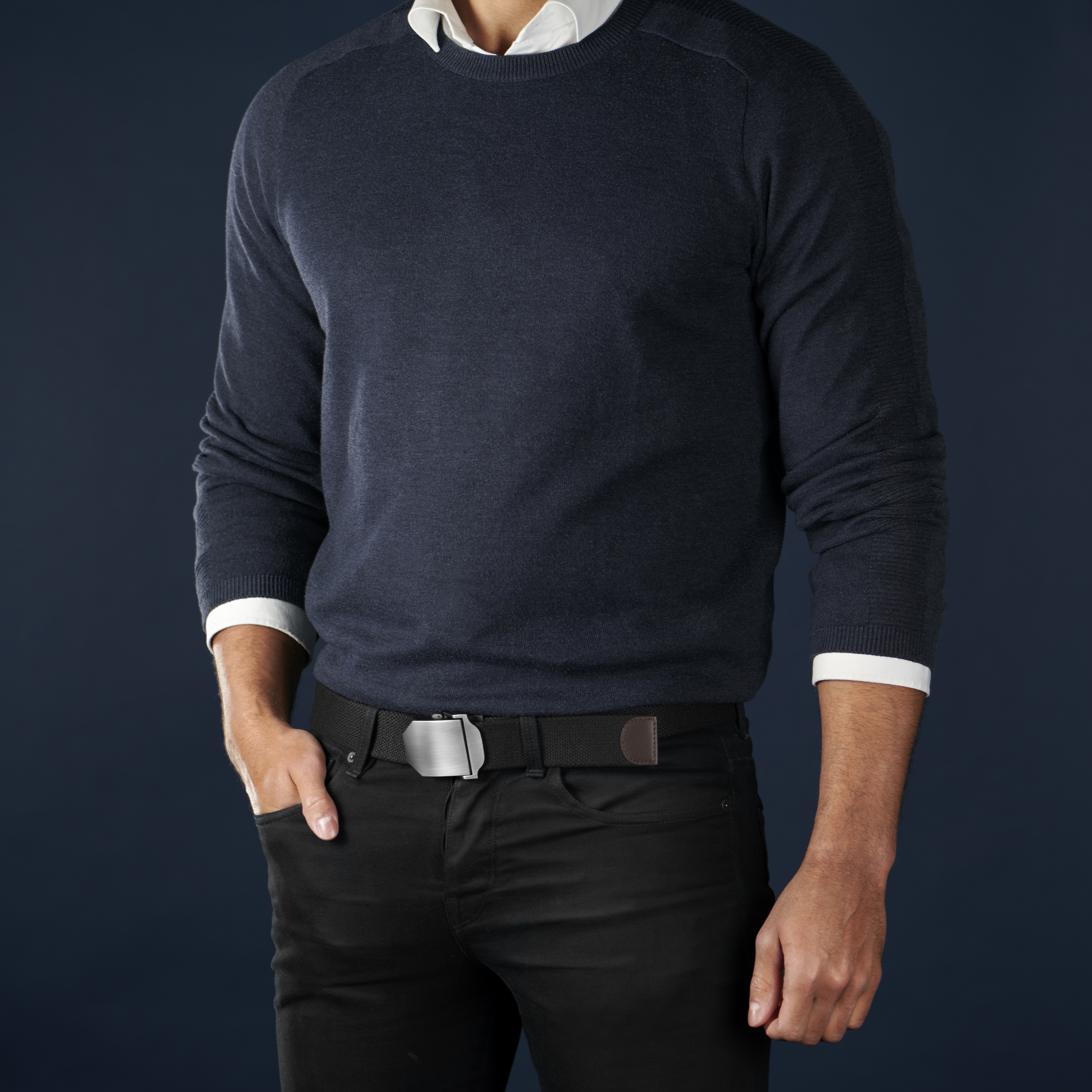 Zwarte Canvas Riem - 5