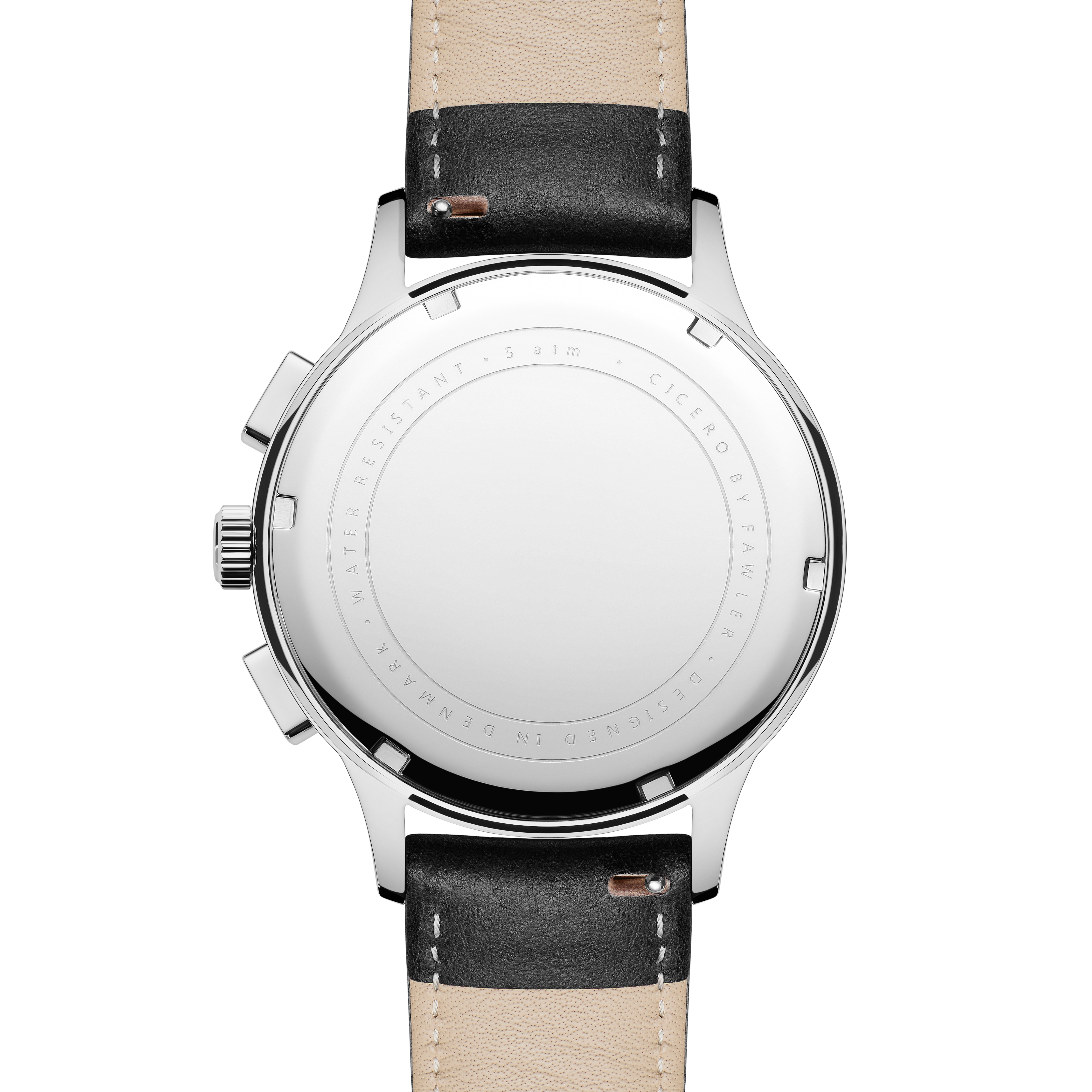 Cicero | Reloj cronógrafo vintage negro - 8