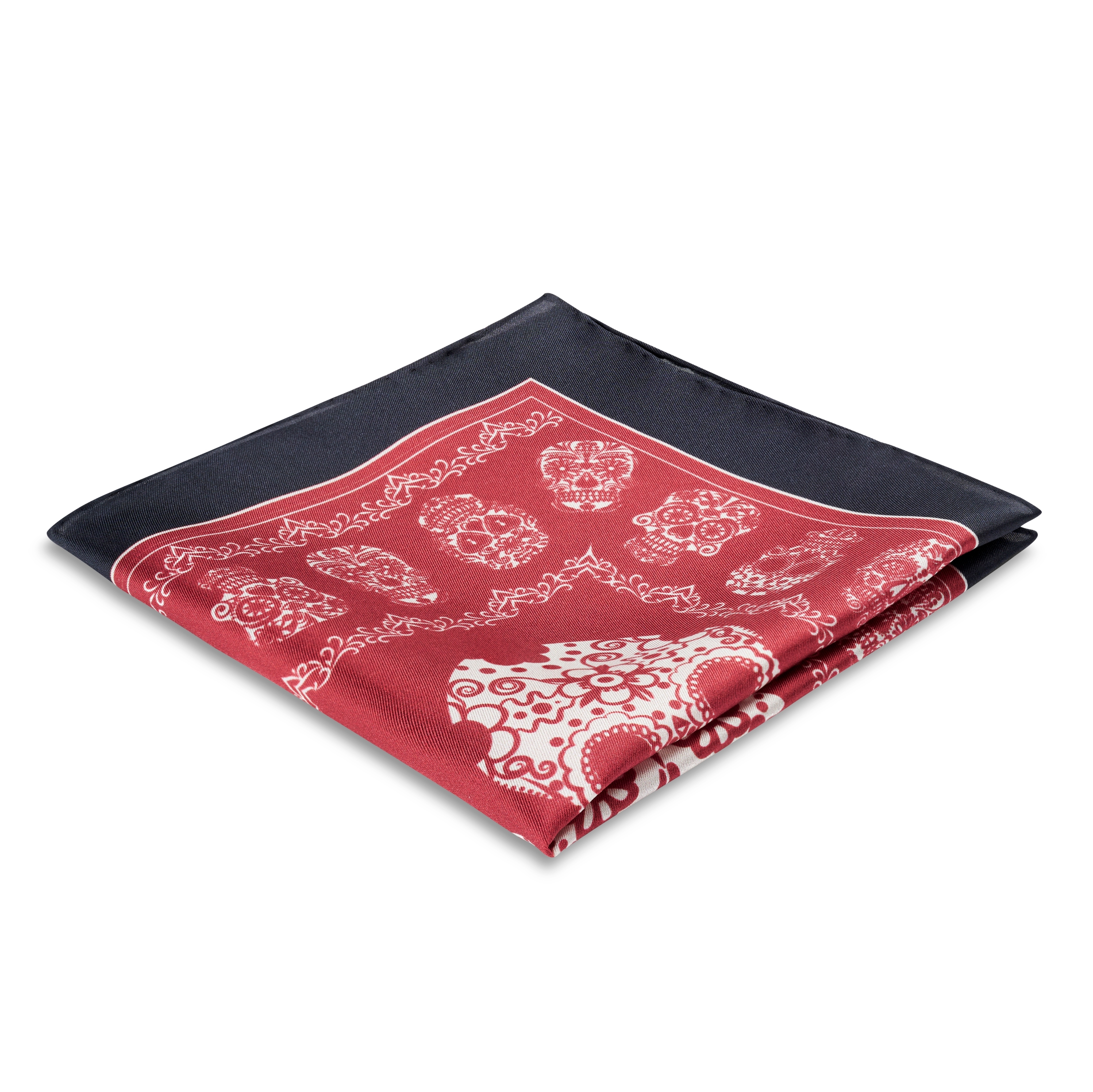 Día de Los Muertos Pocket Square and Pocket Square Holder Set - 2