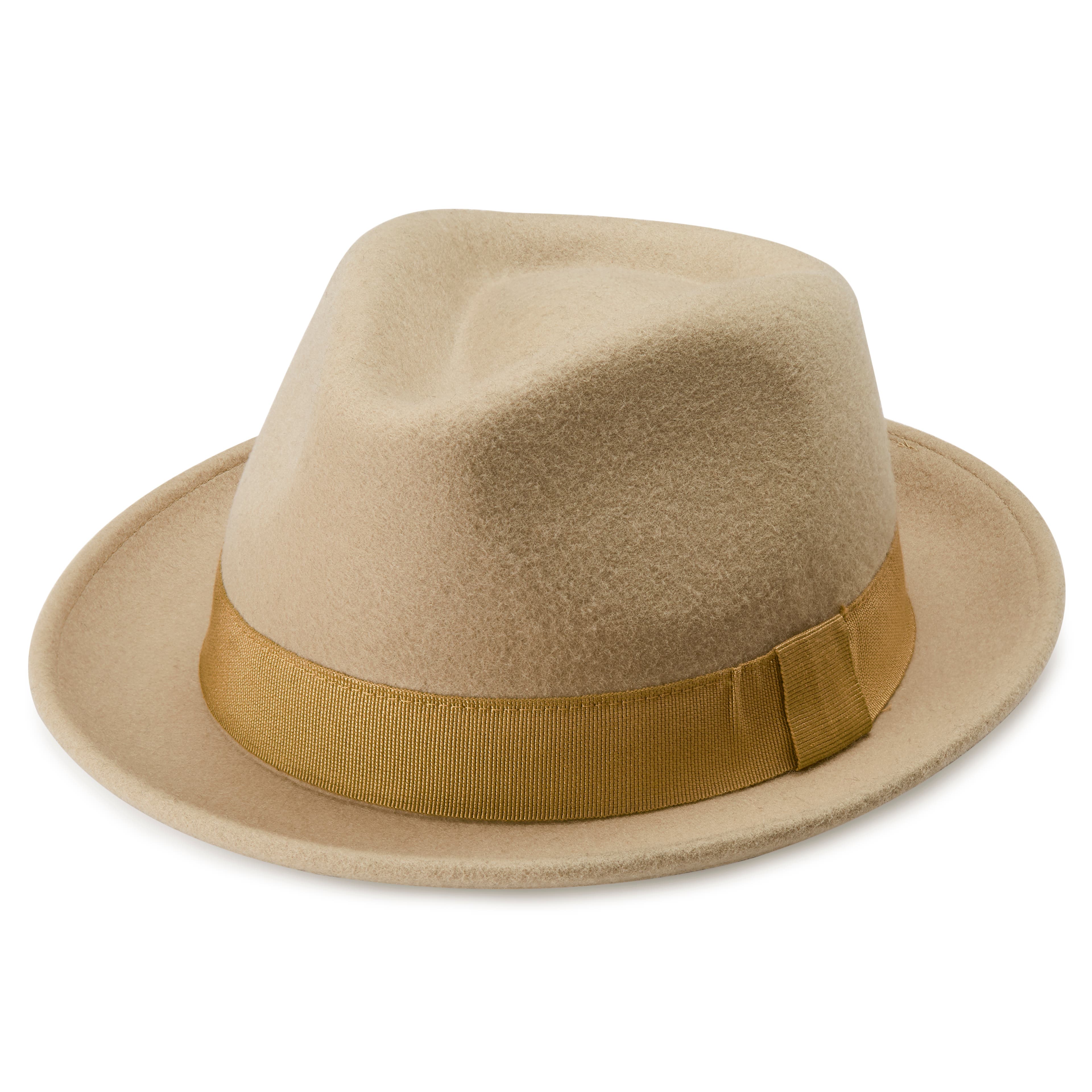 Tomasso Moda světle krémový klobouk Trilby