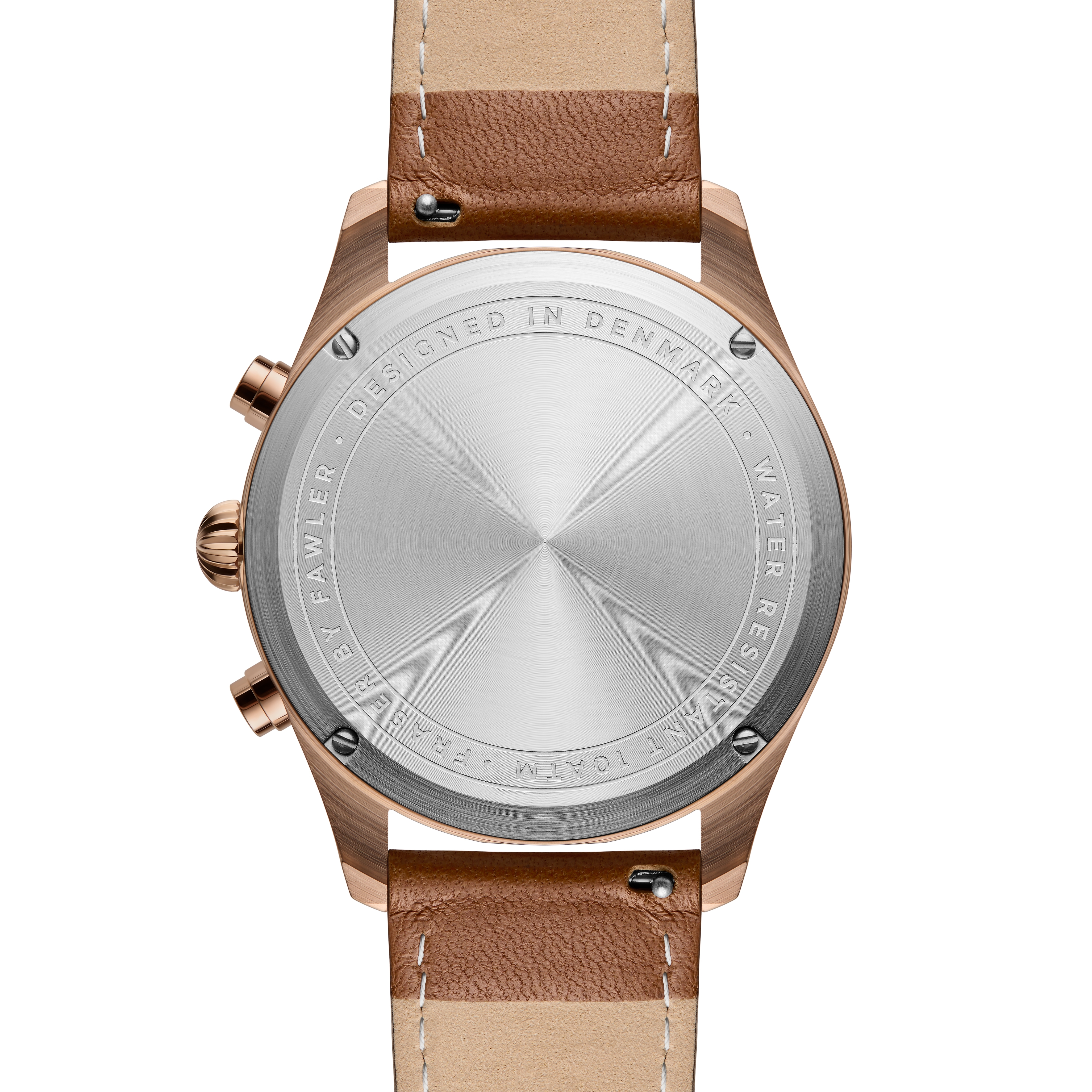 Fraser | Rose Gold-Tone and Blue Pilot’s Chronograph Watch - 4