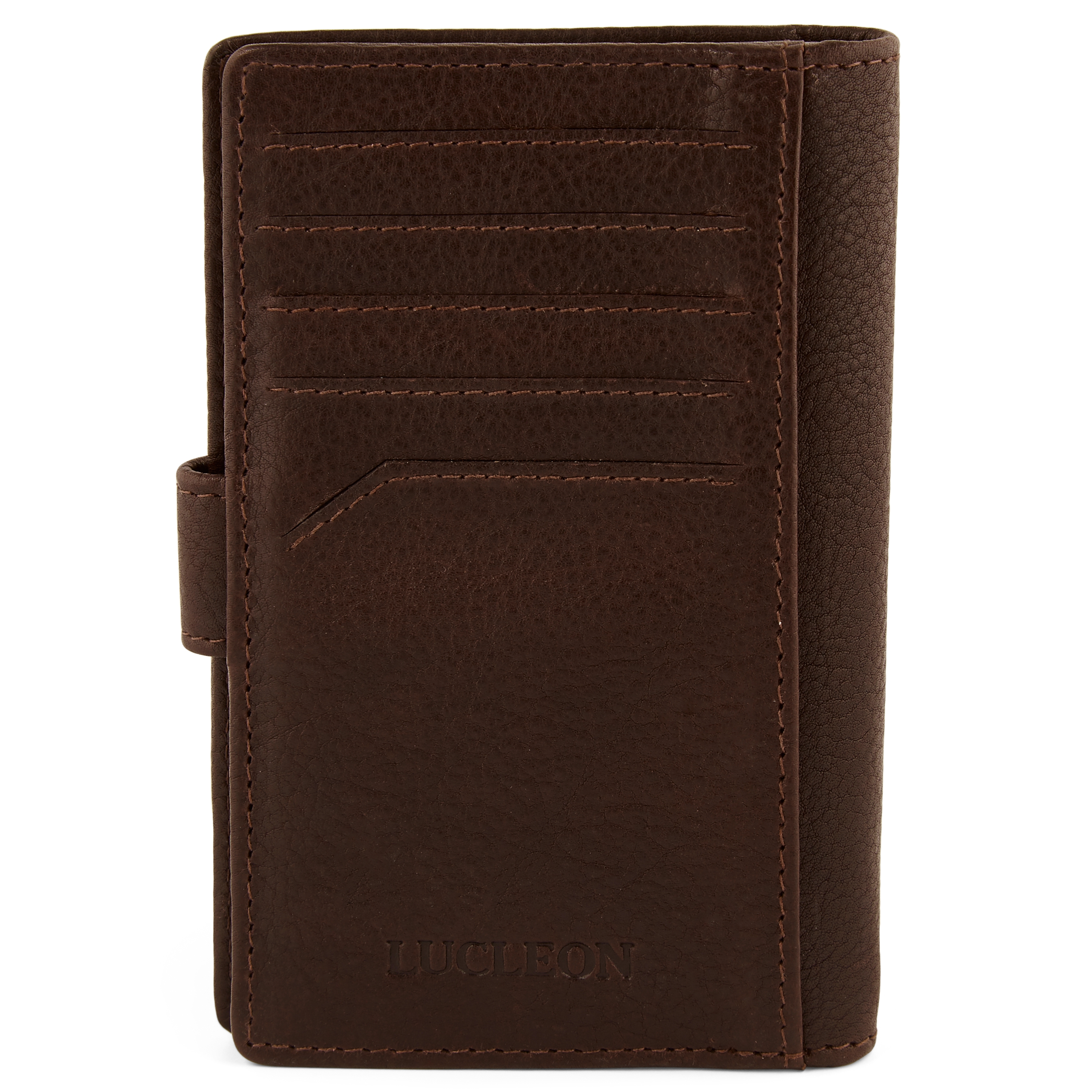Καφέ Δερμάτινο Πορτοφόλι RFID Liam - 6