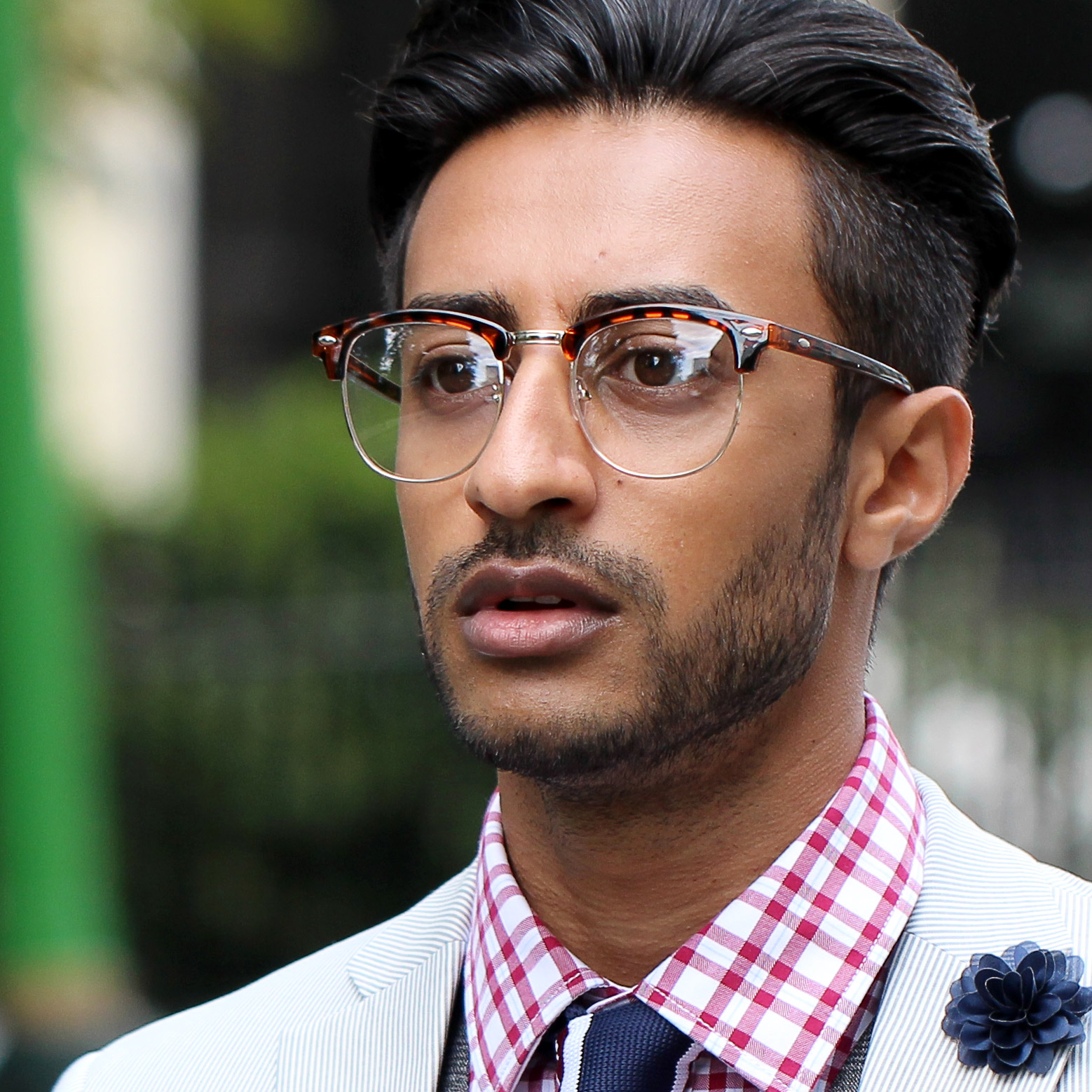 Brun/Guldfärgade Vintage Glasögon med Klara Glas - 6