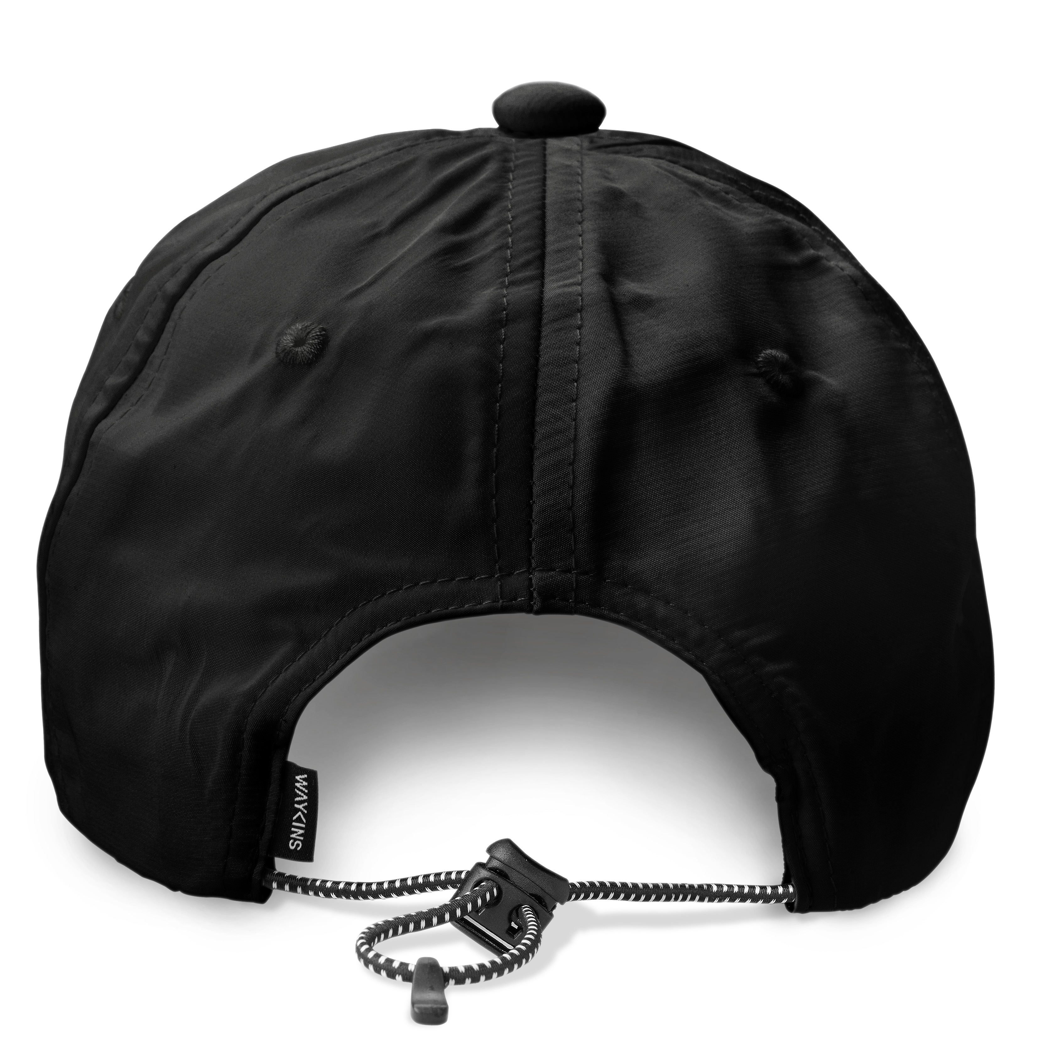 Waykins | Gorra de nailon con logo negra - 2