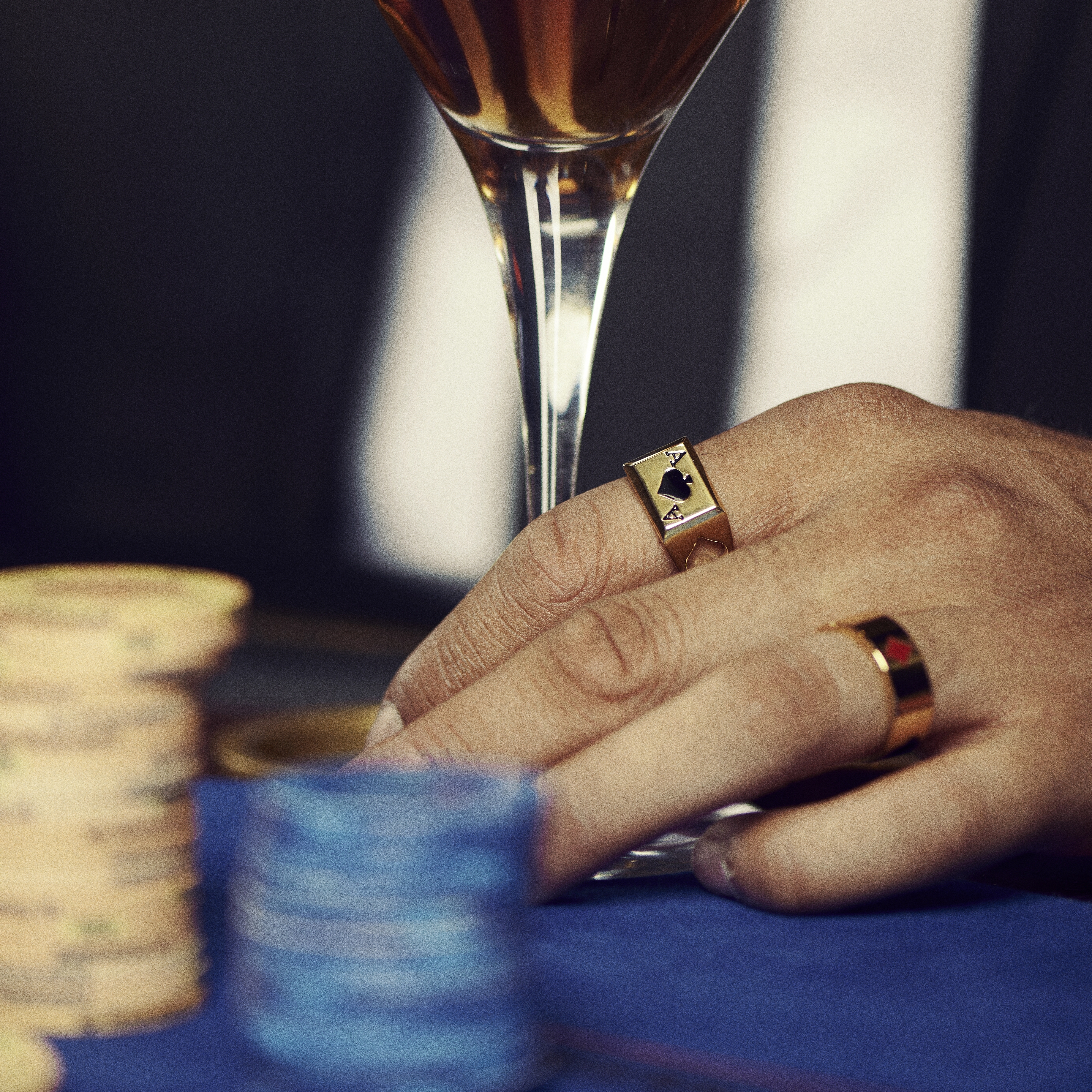 Ace | Gold-tone Ace of Spades Signet Ring - 2