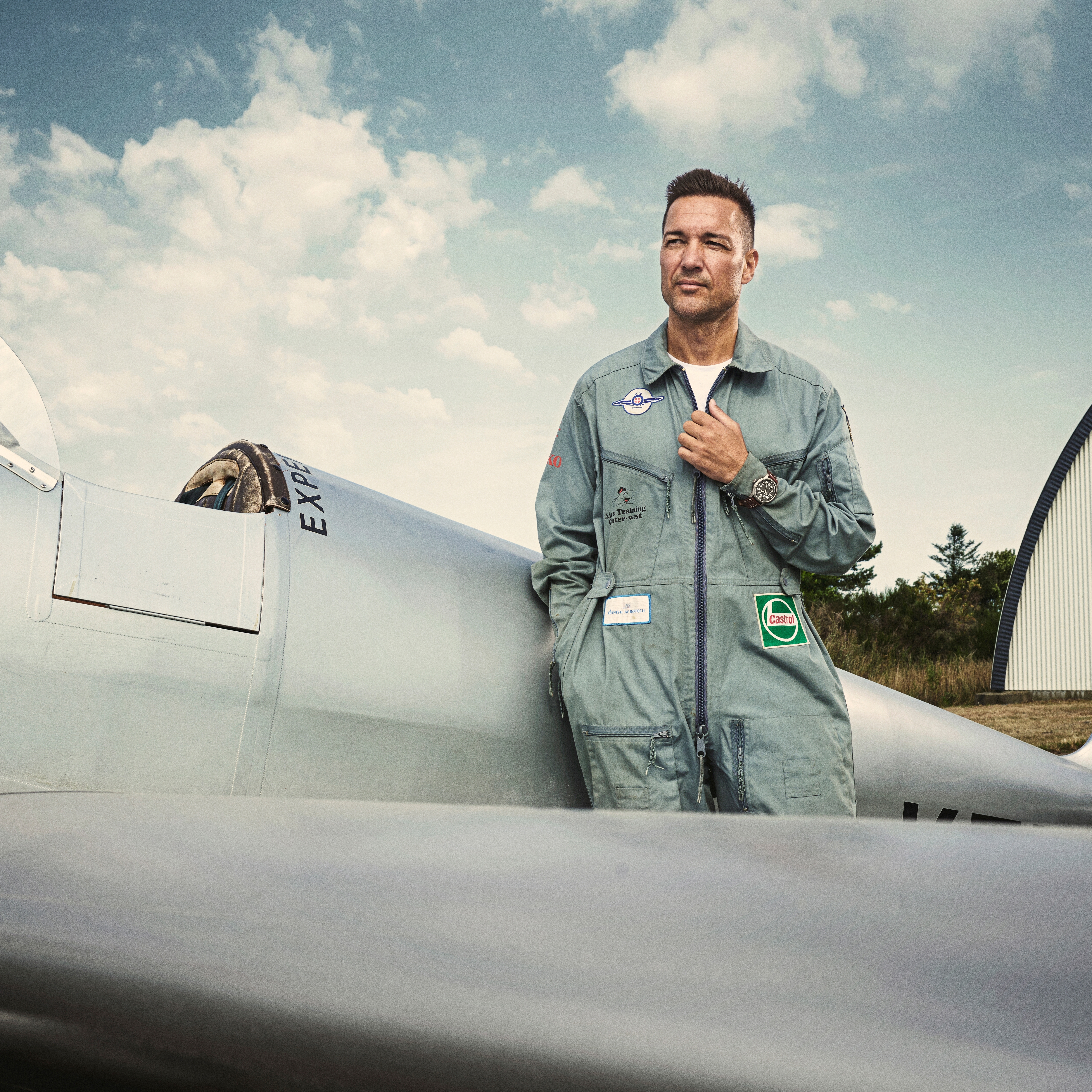 Apollo | Μαύρο και Ασημί Ανοξείδωτο Ατσάλινο Ρολόι Pilot’s - 6