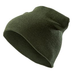 Forest Green Acrylic Mix Fine Knitted Beanie