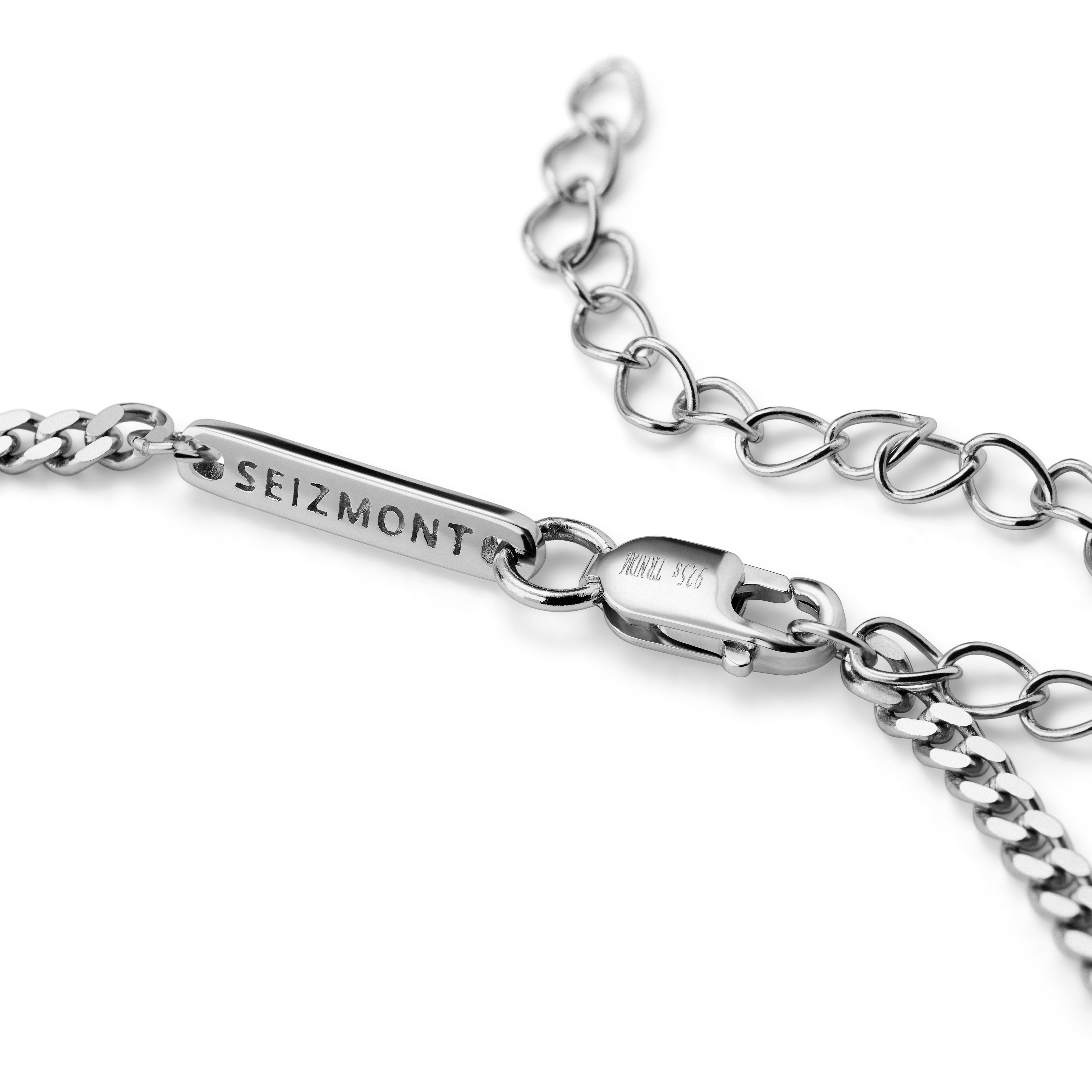 Rustic | Ketting met rustieke kruishanger van 925 sterling zilver - 6