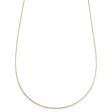 Essentials | 1 mm Gold-Tone Rectangular Box Chain Necklace Essentials | 1 mm Gold-Tone Rectangular Box Chain Necklace