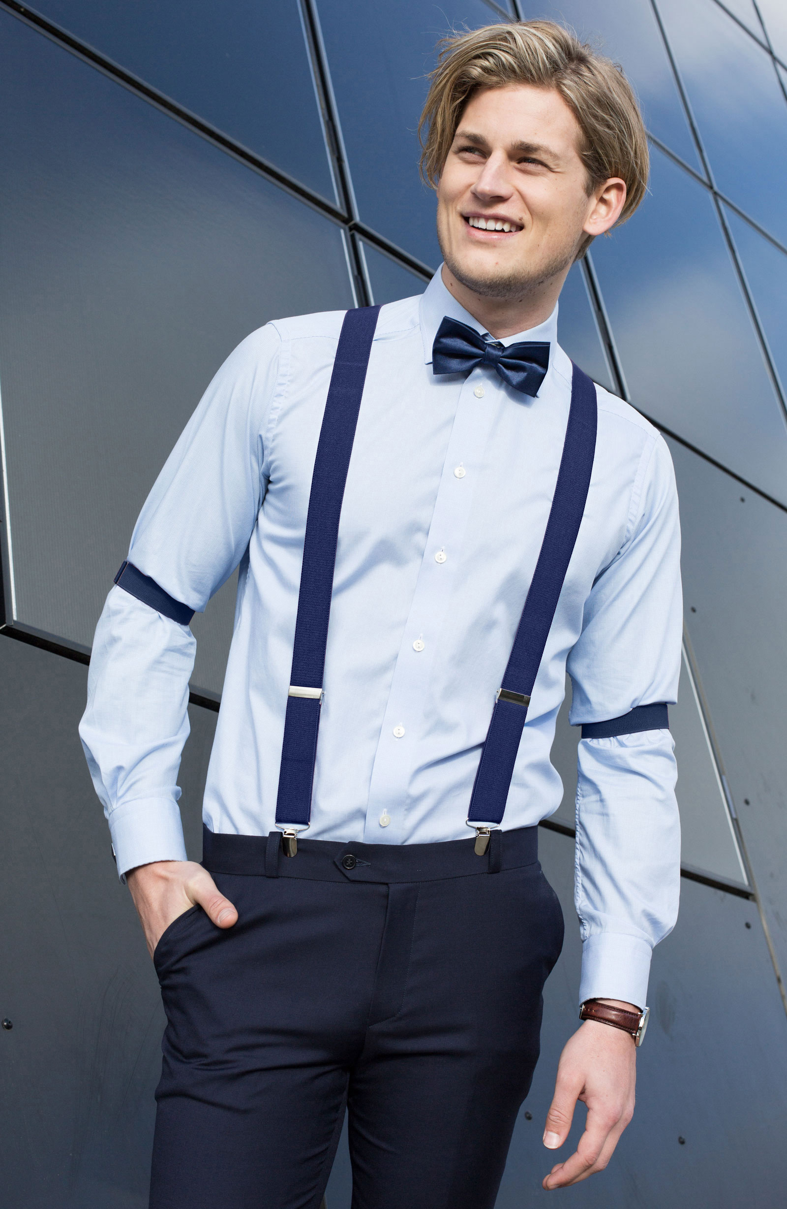 Marineblå Ærmeholdere - 4