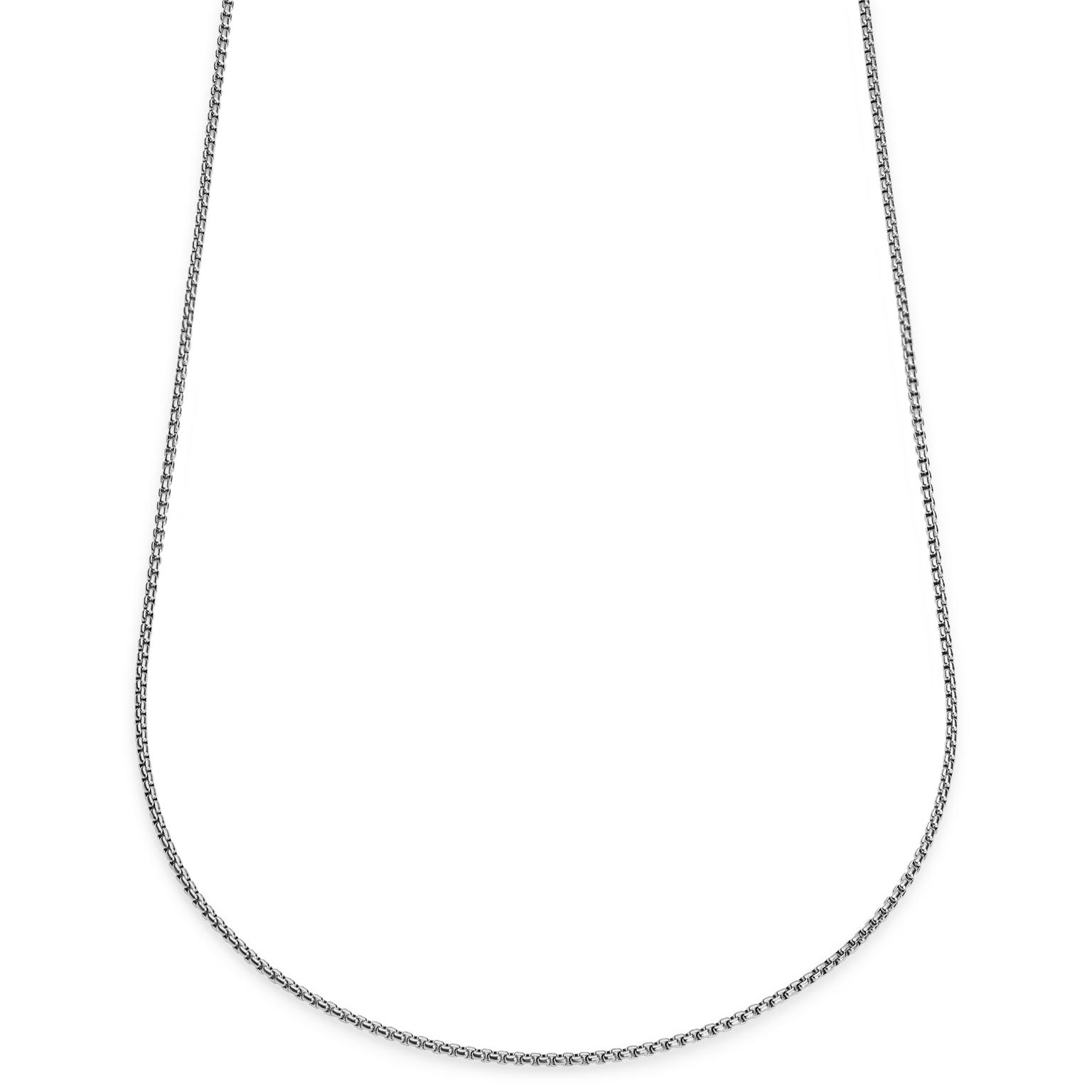 Essentials | 2 mm Silverfärgat Halsband med Böjda Boxlänkar Essentials | 2 mm Silverfärgat Halsband med Böjda Boxlänkar