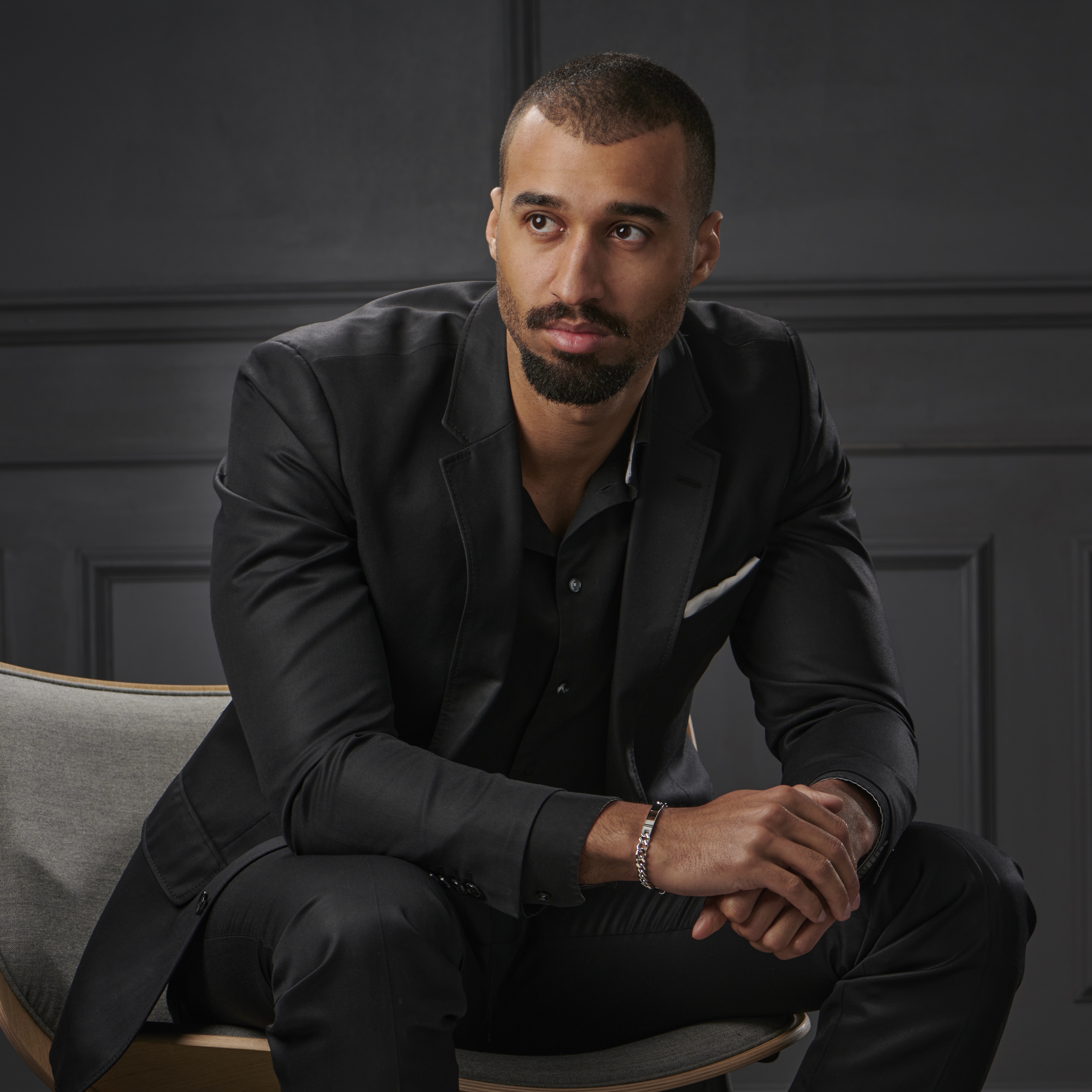 7mm Silver-Tone Stainless Steel ID Bracelet - 6