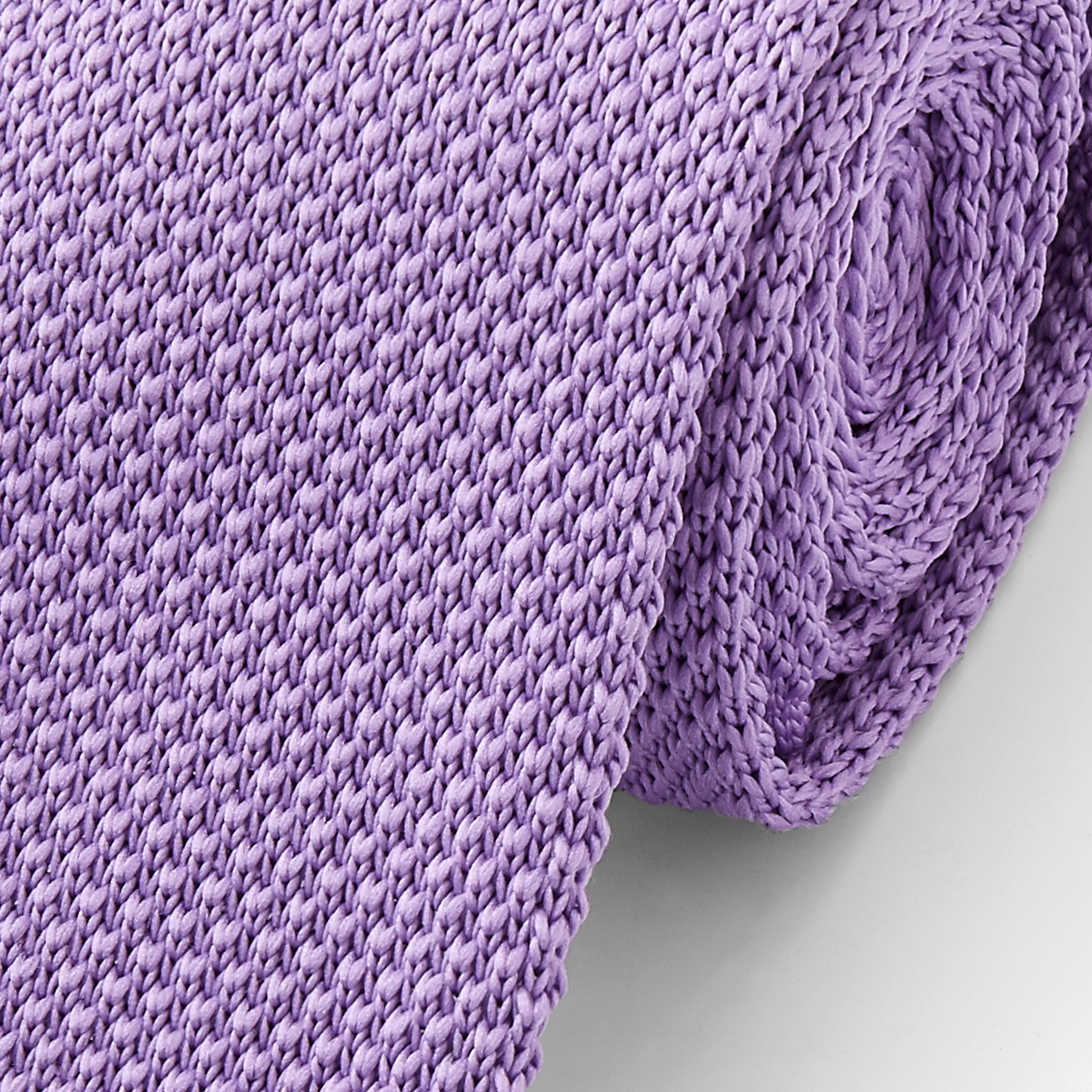 Violette Strickkrawatte - 2