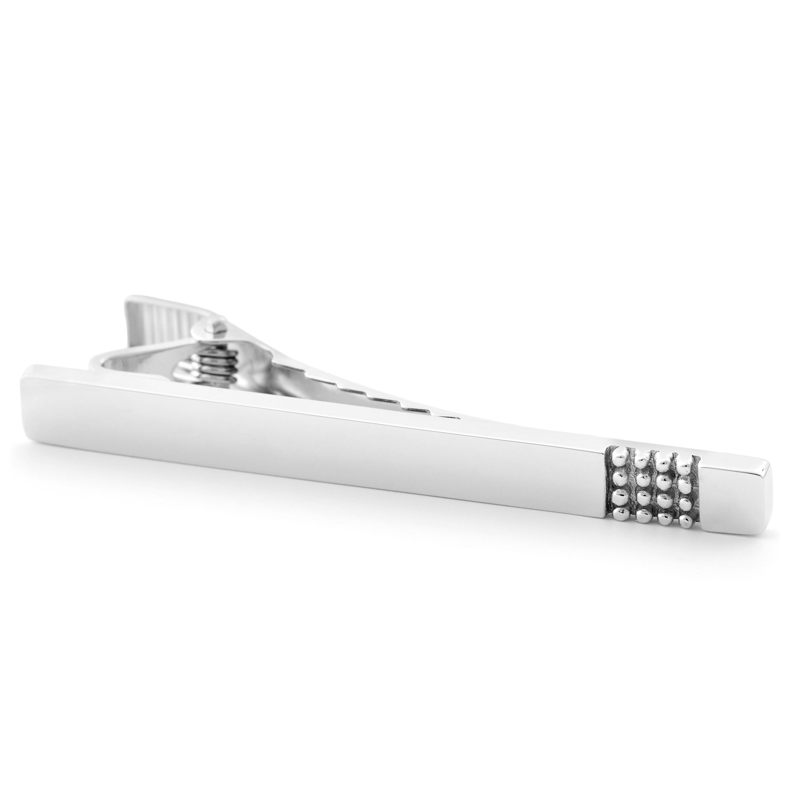 Nastakuvioitu solmioneula, 925S-hopeaa - 3