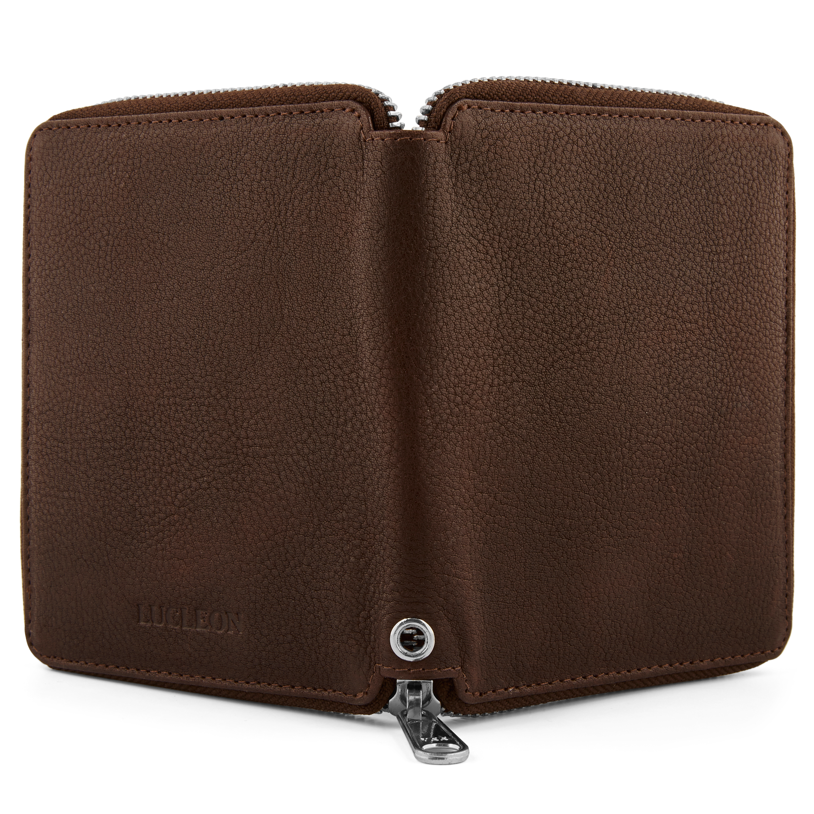 Portafoglio Lamar in pelle marrone con protezione RFID - 8